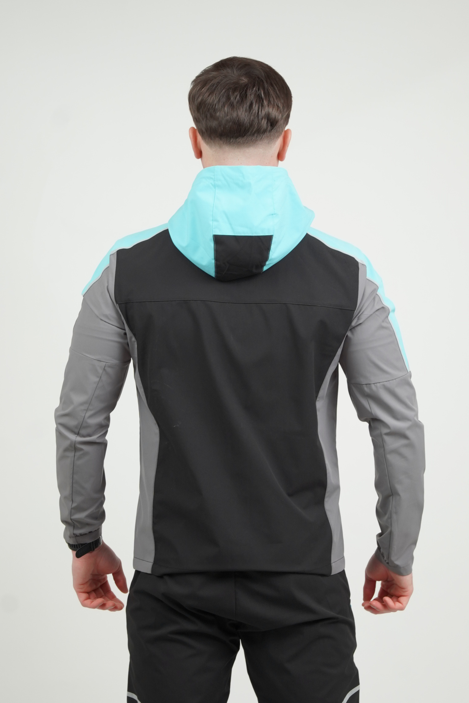 GRIID Reflect Jacket - Black/Slate Grey/Aqua