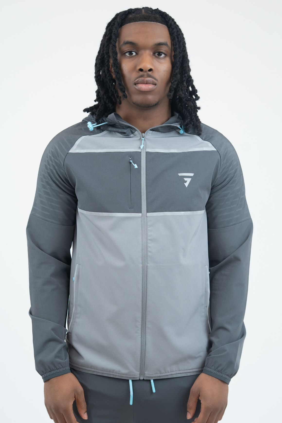 Glitch Jacket - Blue Wave