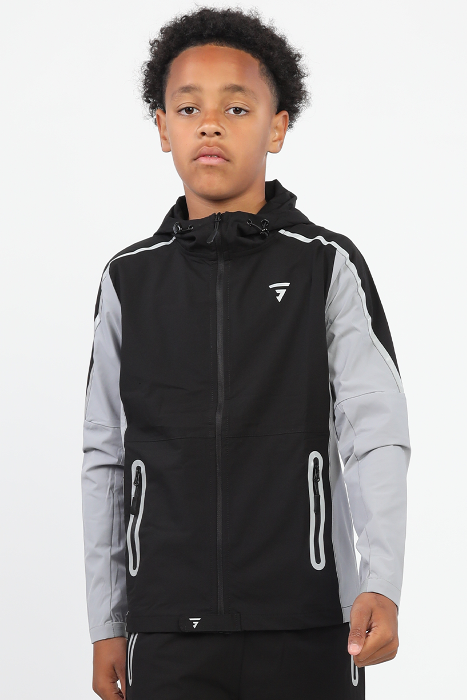 Junior Reflect Jacket - Black/Grey