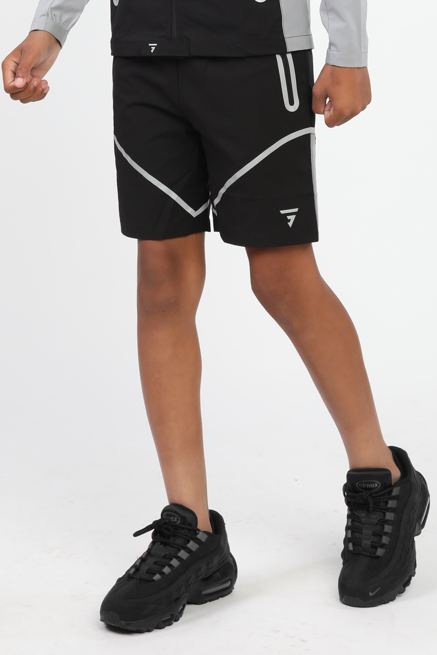 Junior Reflect Shorts - Black/Grey