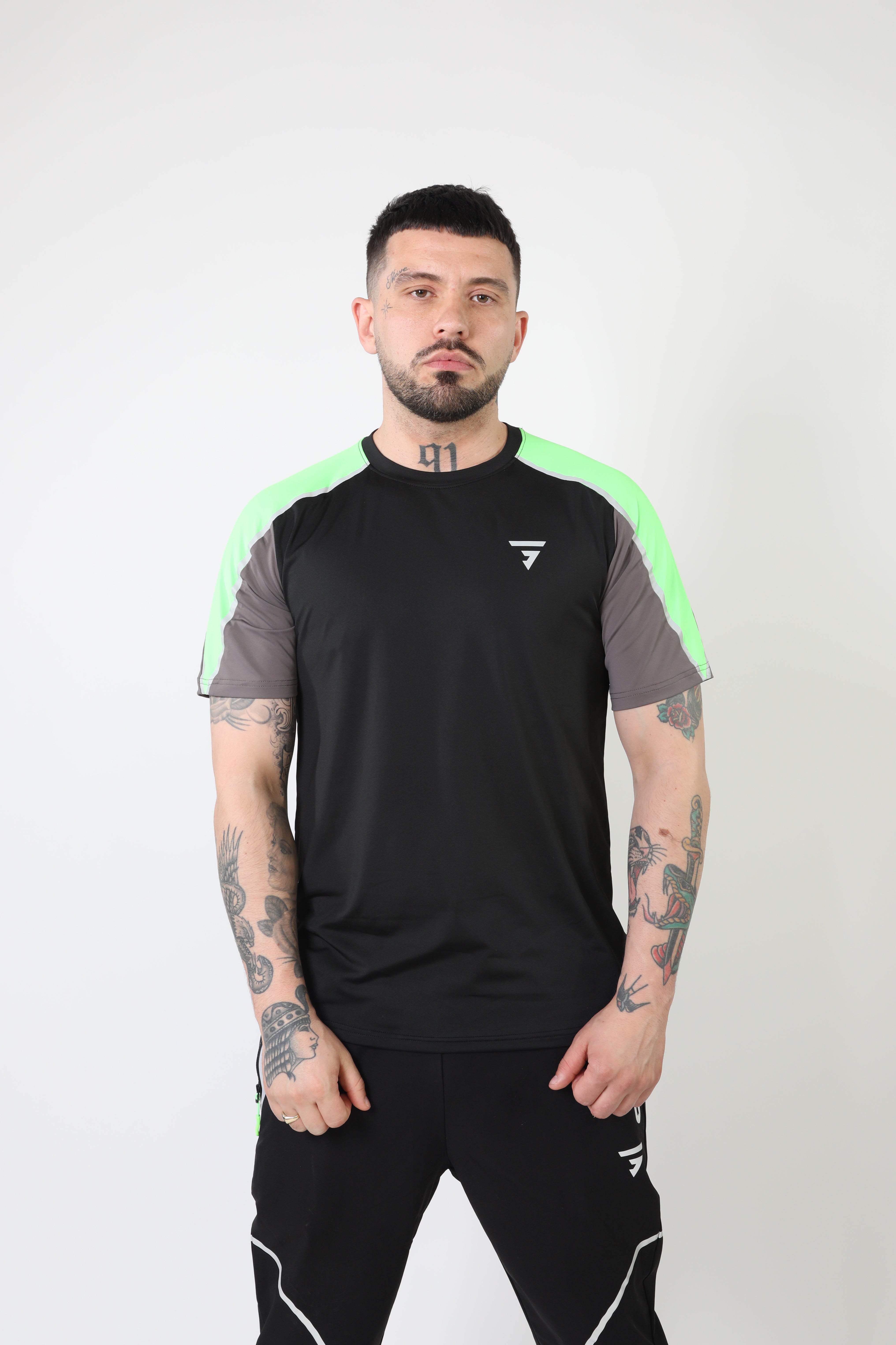 Reflect Tee - Black/Grey/Neon
