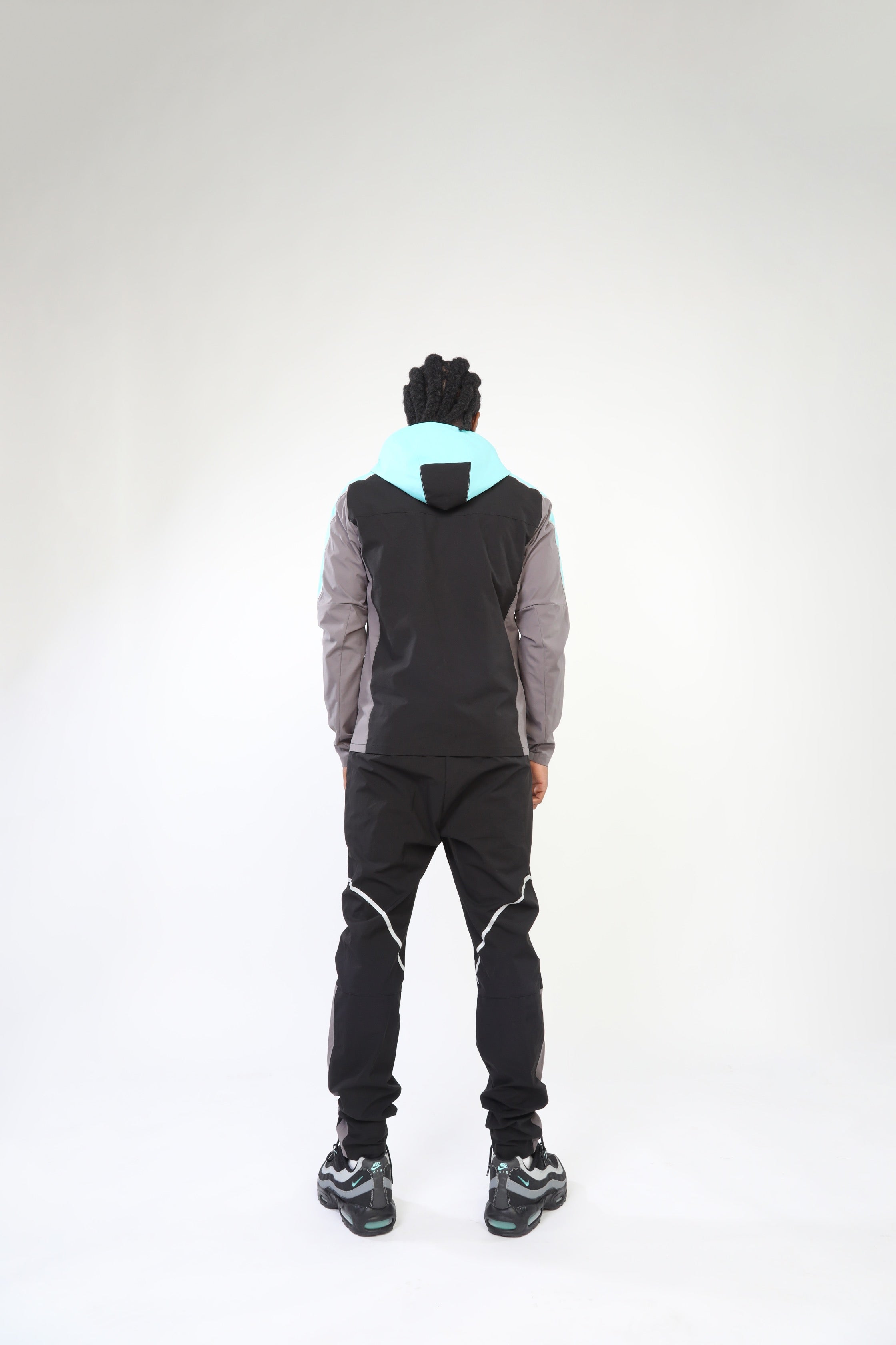 GRIID Reflect Jacket - Black/Slate Grey/Aqua