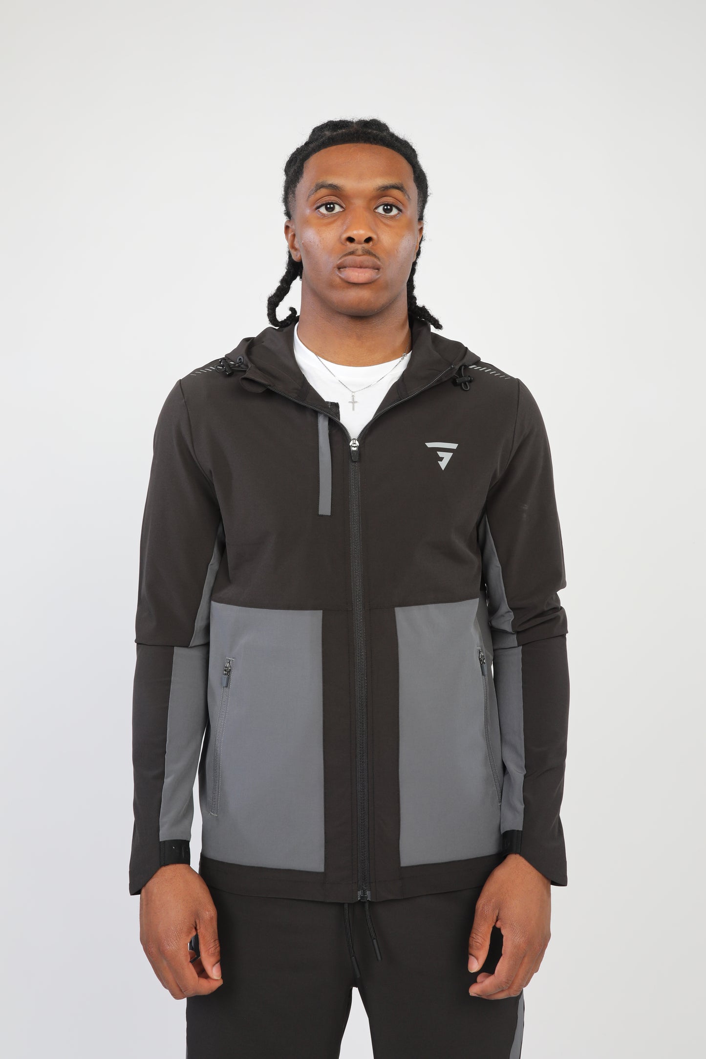 Body Block Jacket - Black/Steel