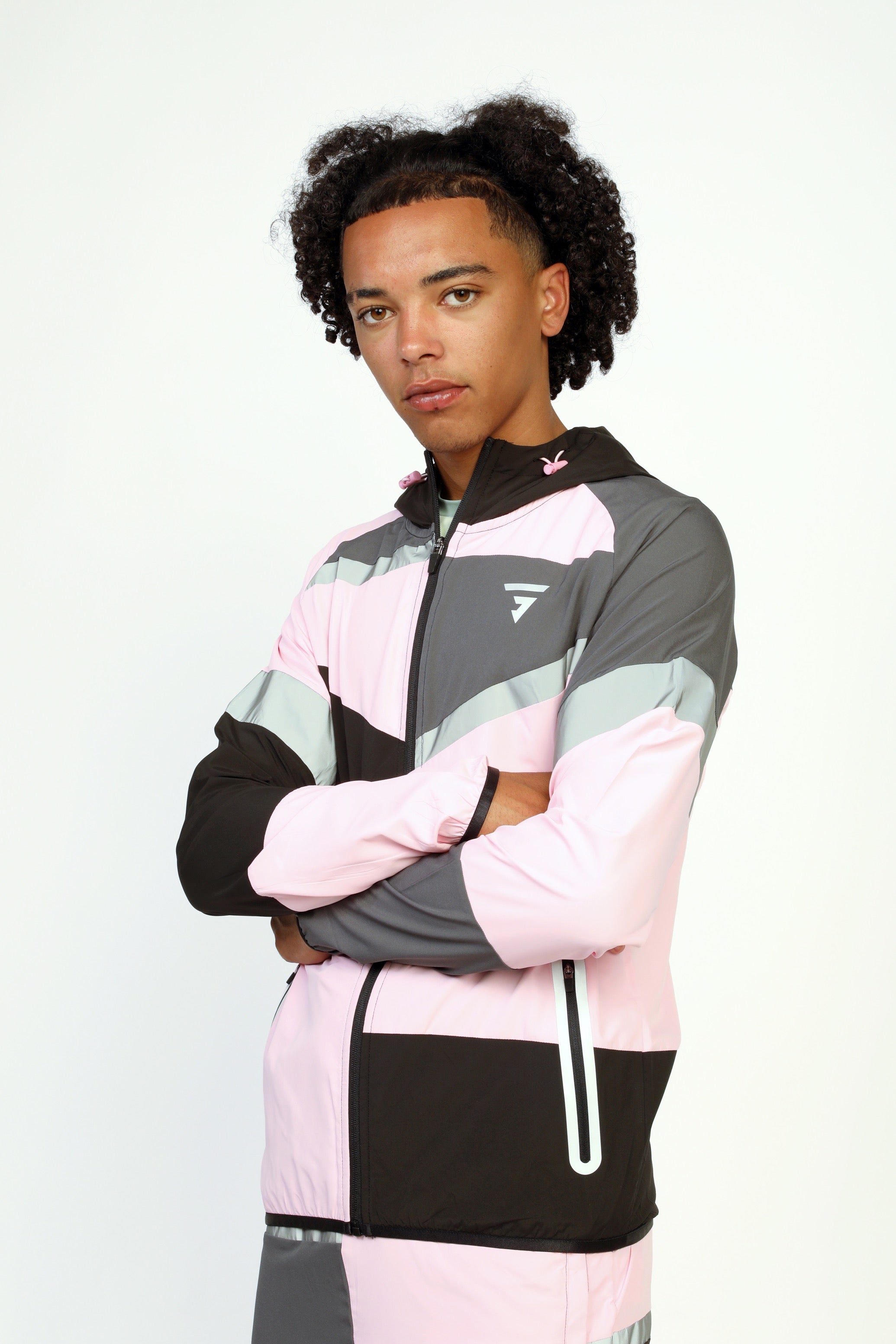 GRIID Panel Jacket - Black/Onyx/Pink