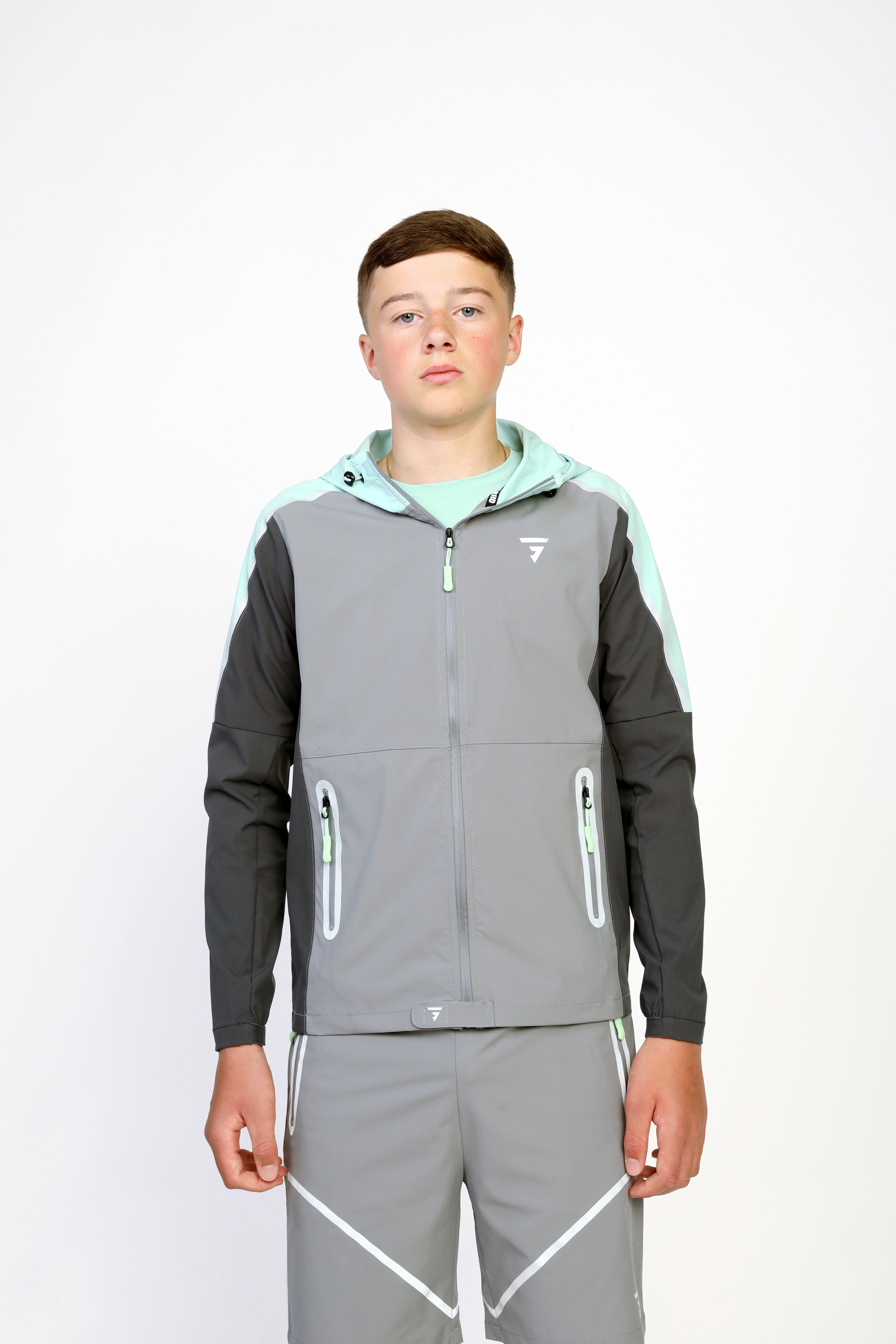 GRIID Junior Reflect Jacket - Clean Green