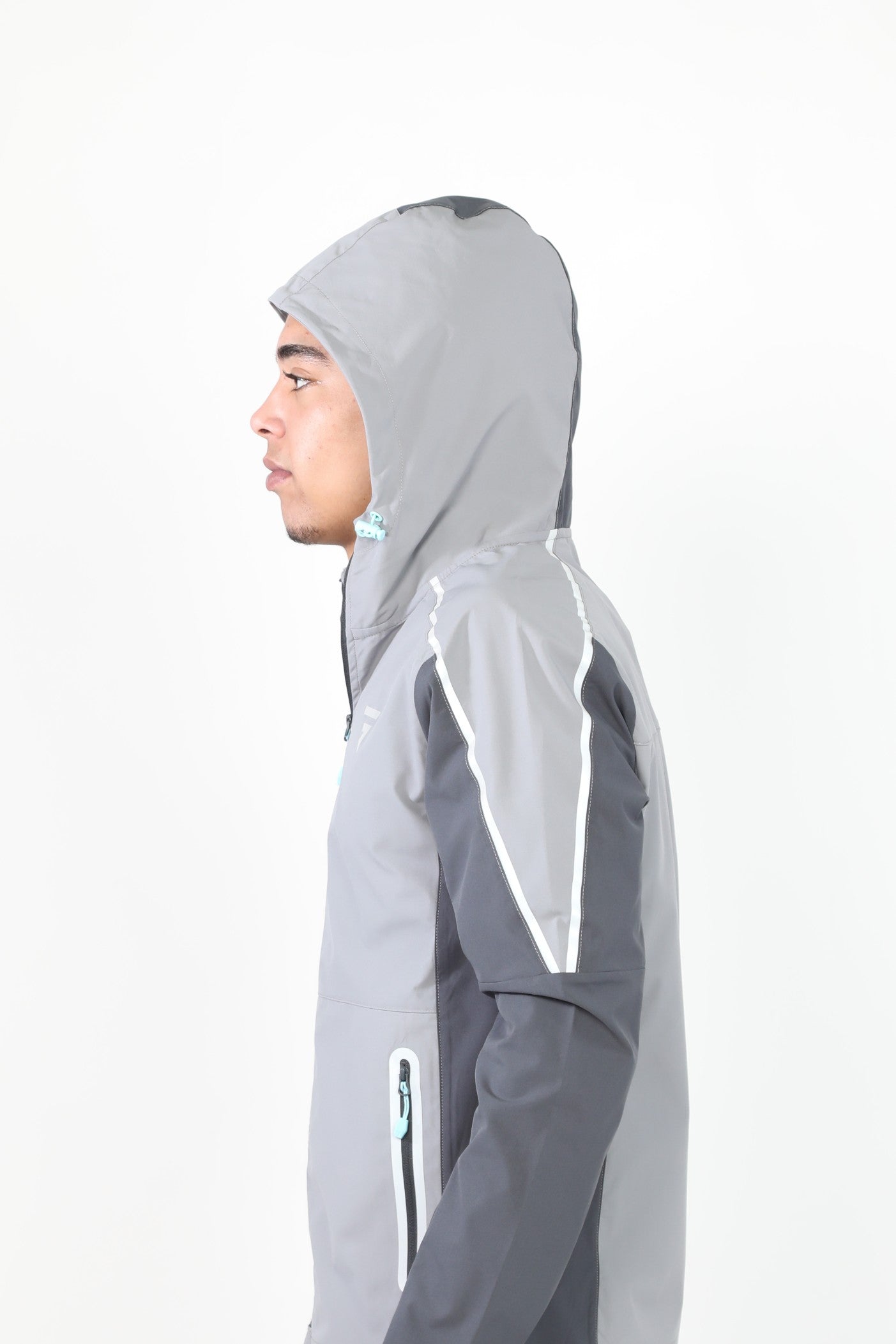 Reflect Jacket - Light Grey/Dark Grey/Aqua Blue
