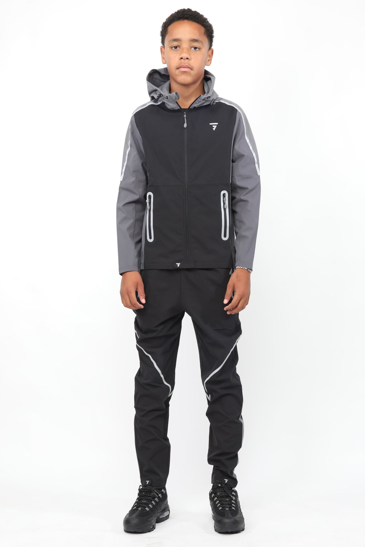 Junior Reflect Jacket - Black Carbon