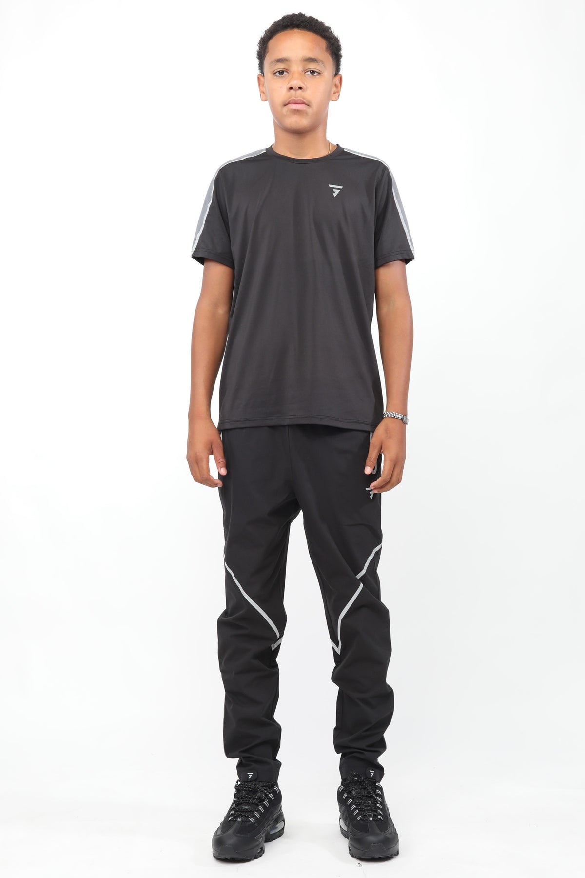 Junior Reflect Tee - Black Carbon