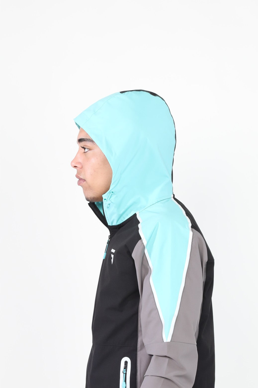 GRIID Reflect Jacket - Black/Slate Grey/Aqua