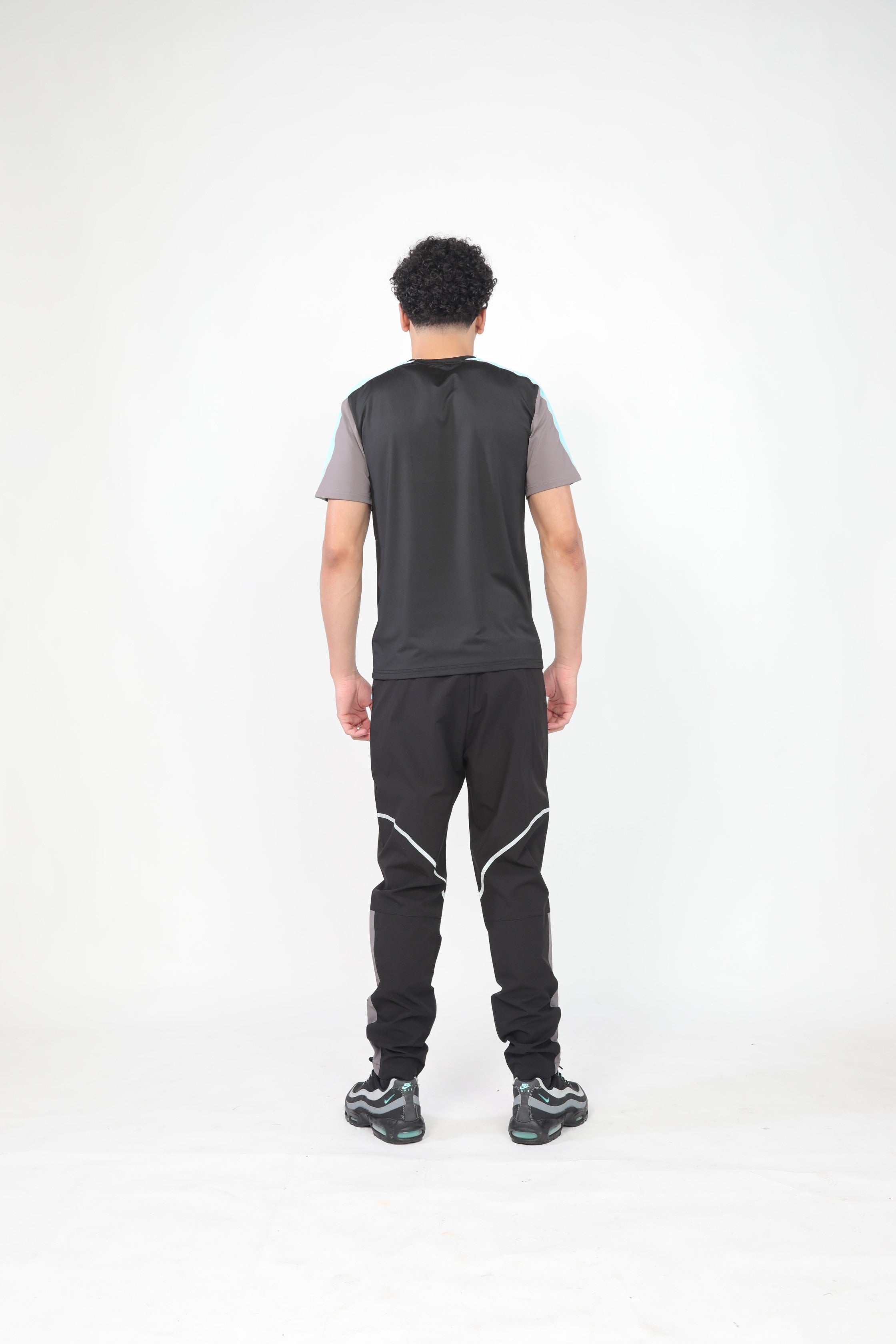 GRIID Reflect Tee - Black/Slate Grey/Aqua