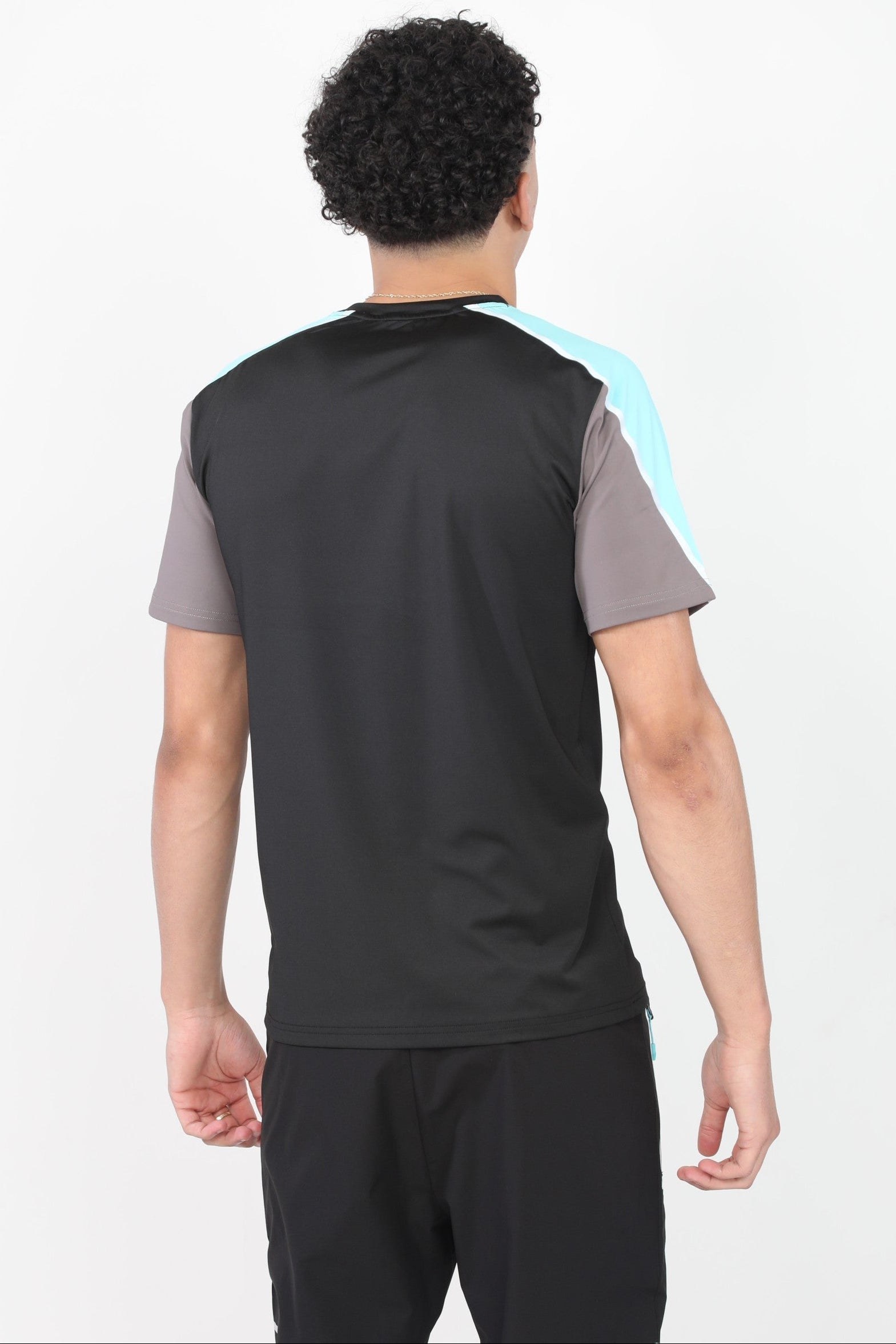 GRIID Reflect Tee - Black/Slate Grey/Aqua