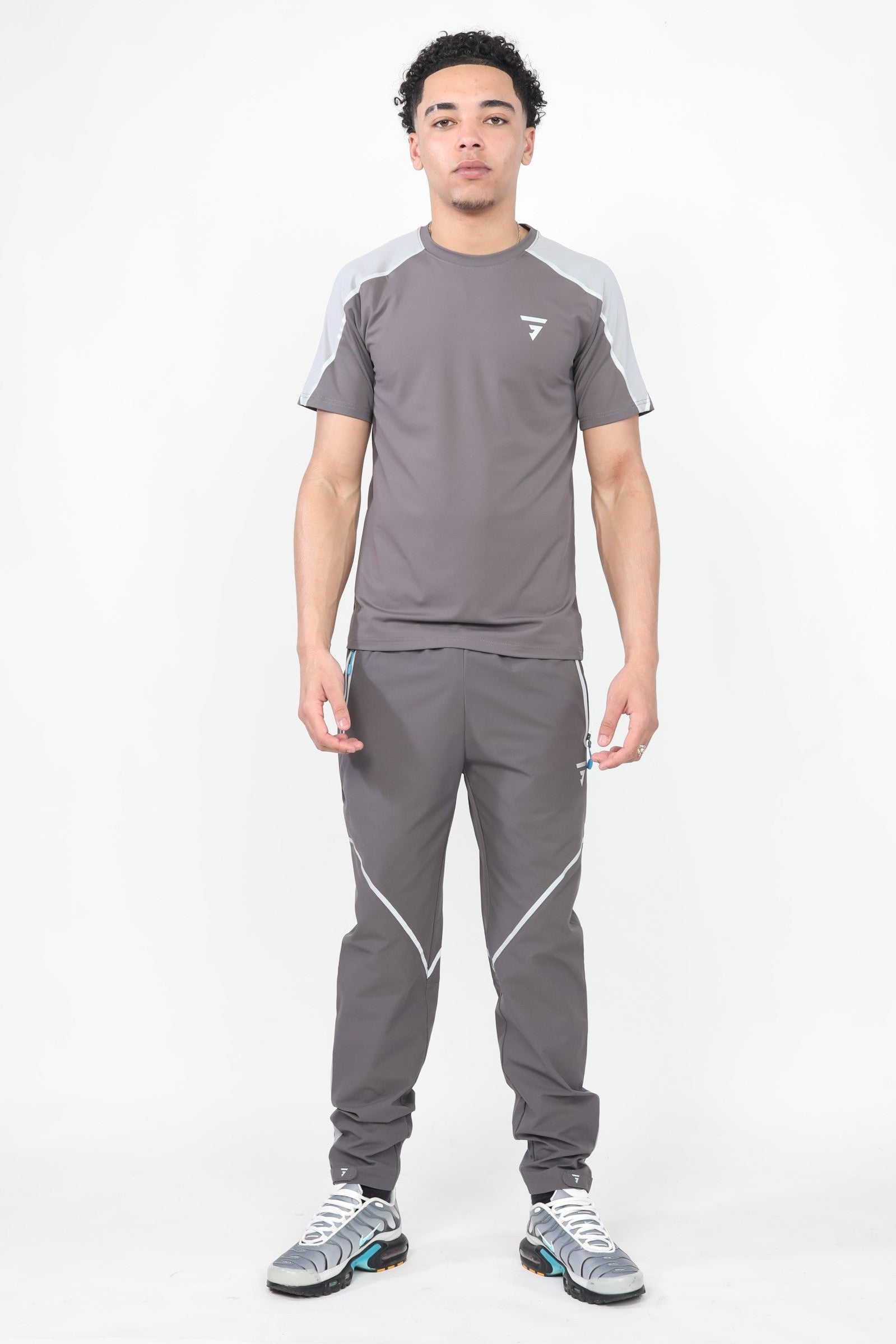 Reflect Tee - Dark Grey/Light Grey/Blue