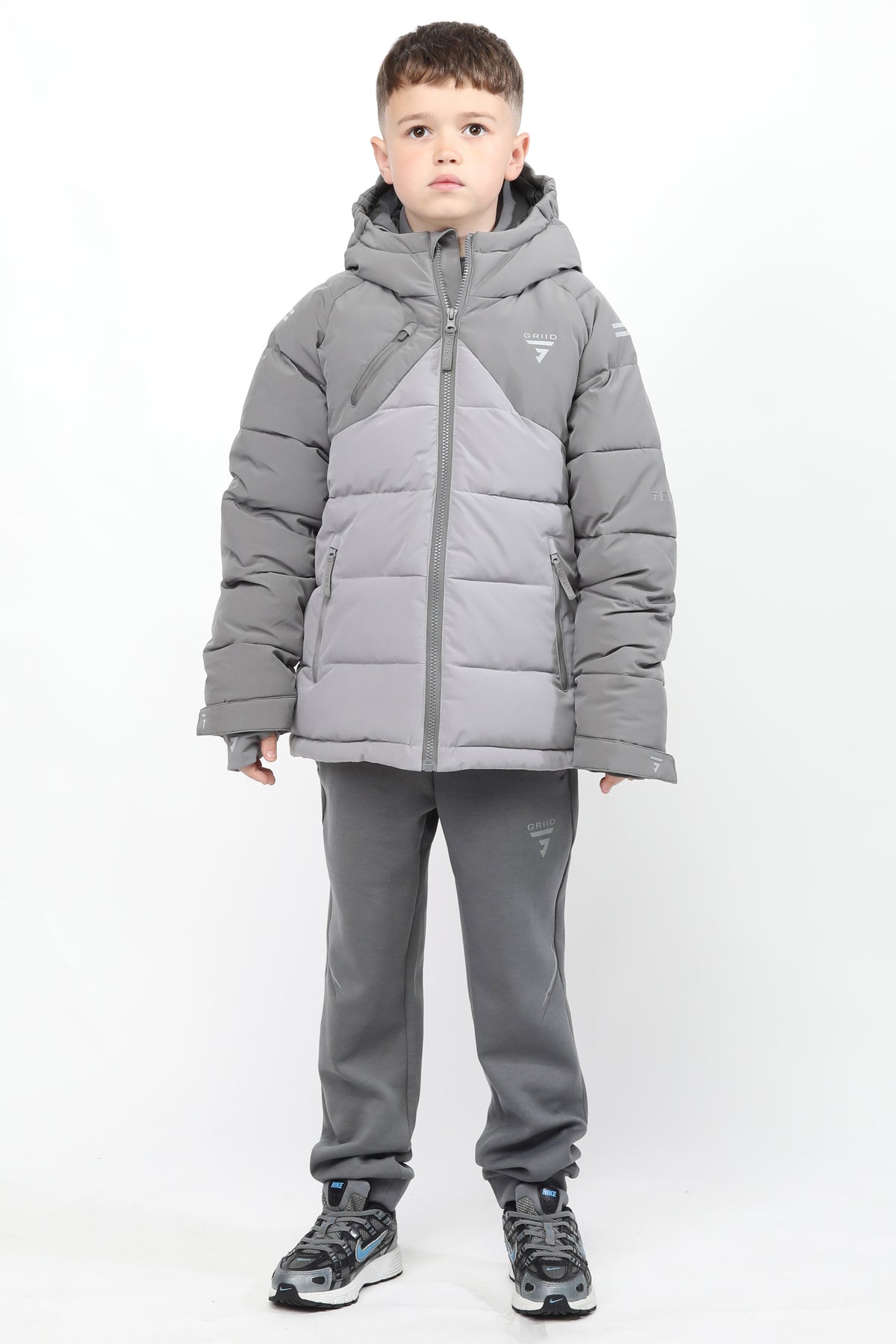 Junior Peak Puffer - Ultimate Grey