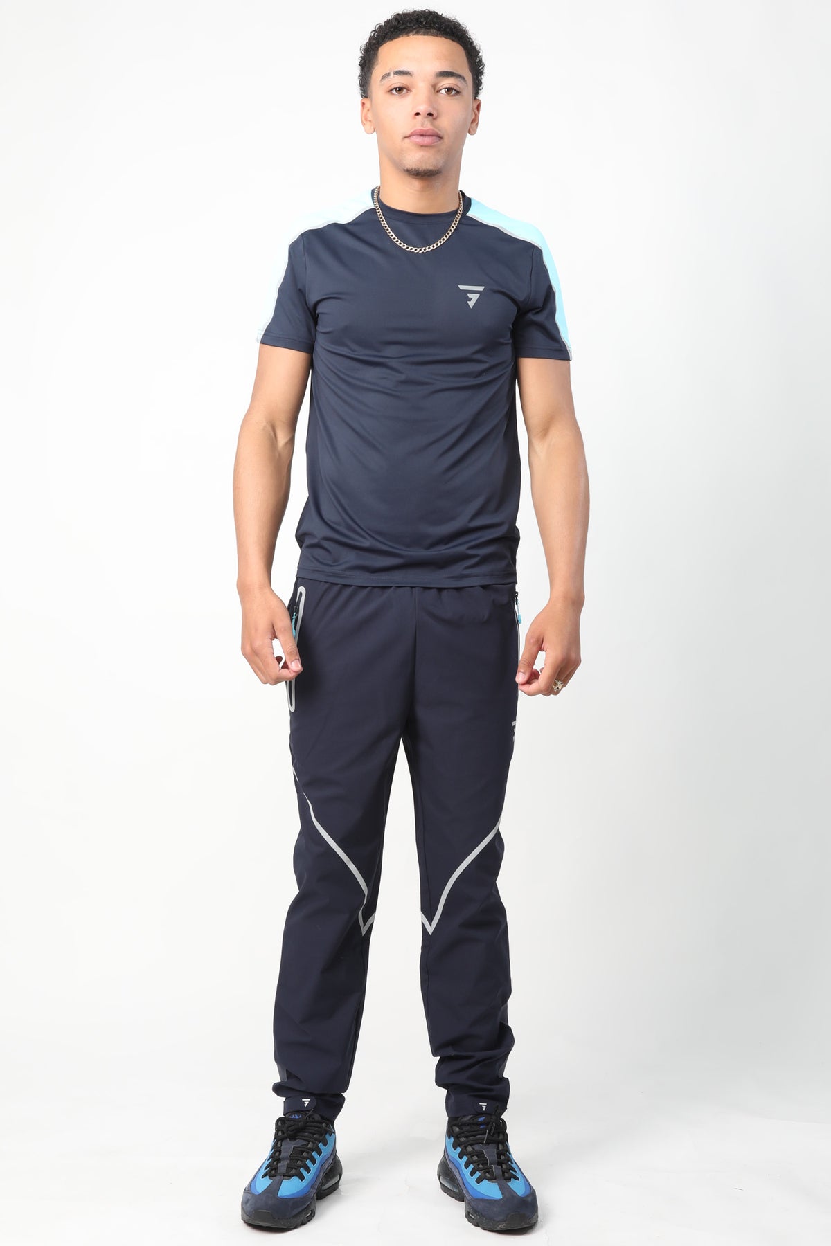 Reflect Tee - Navy/Grey/Blue