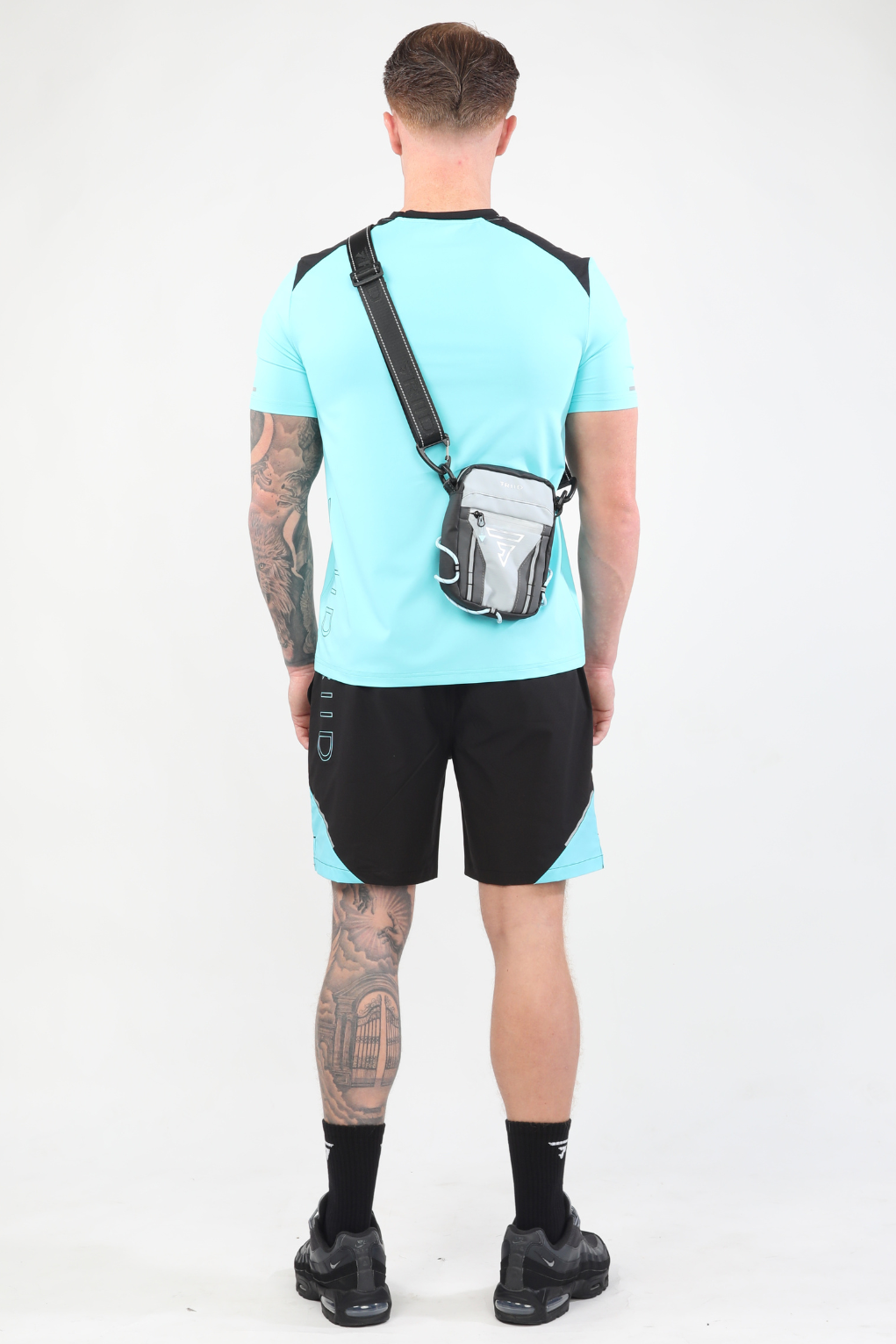 G Logo Sidebag - Grey/Blue
