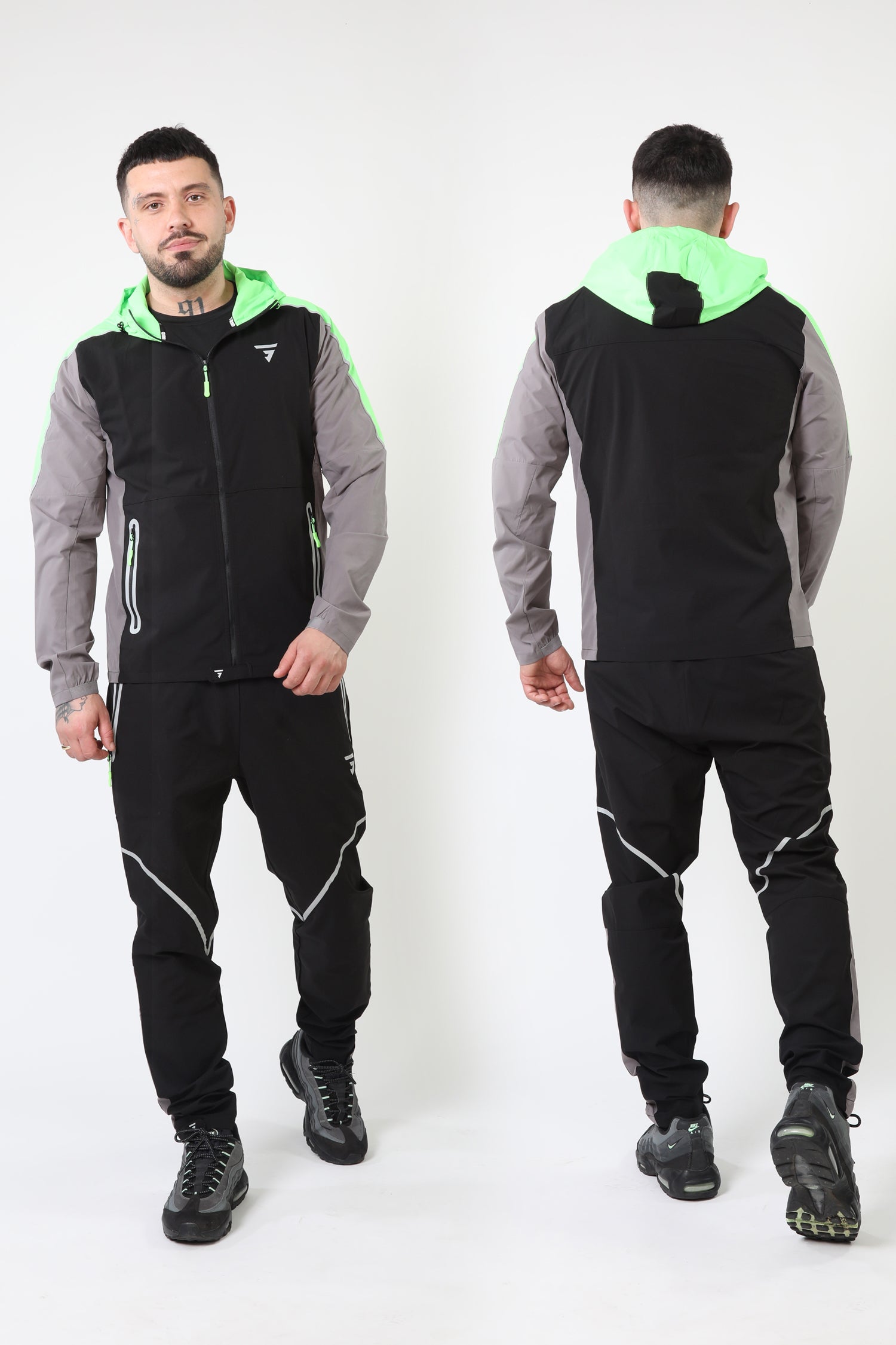 GRIID Reflect Jacket - Black/Grey/Neon