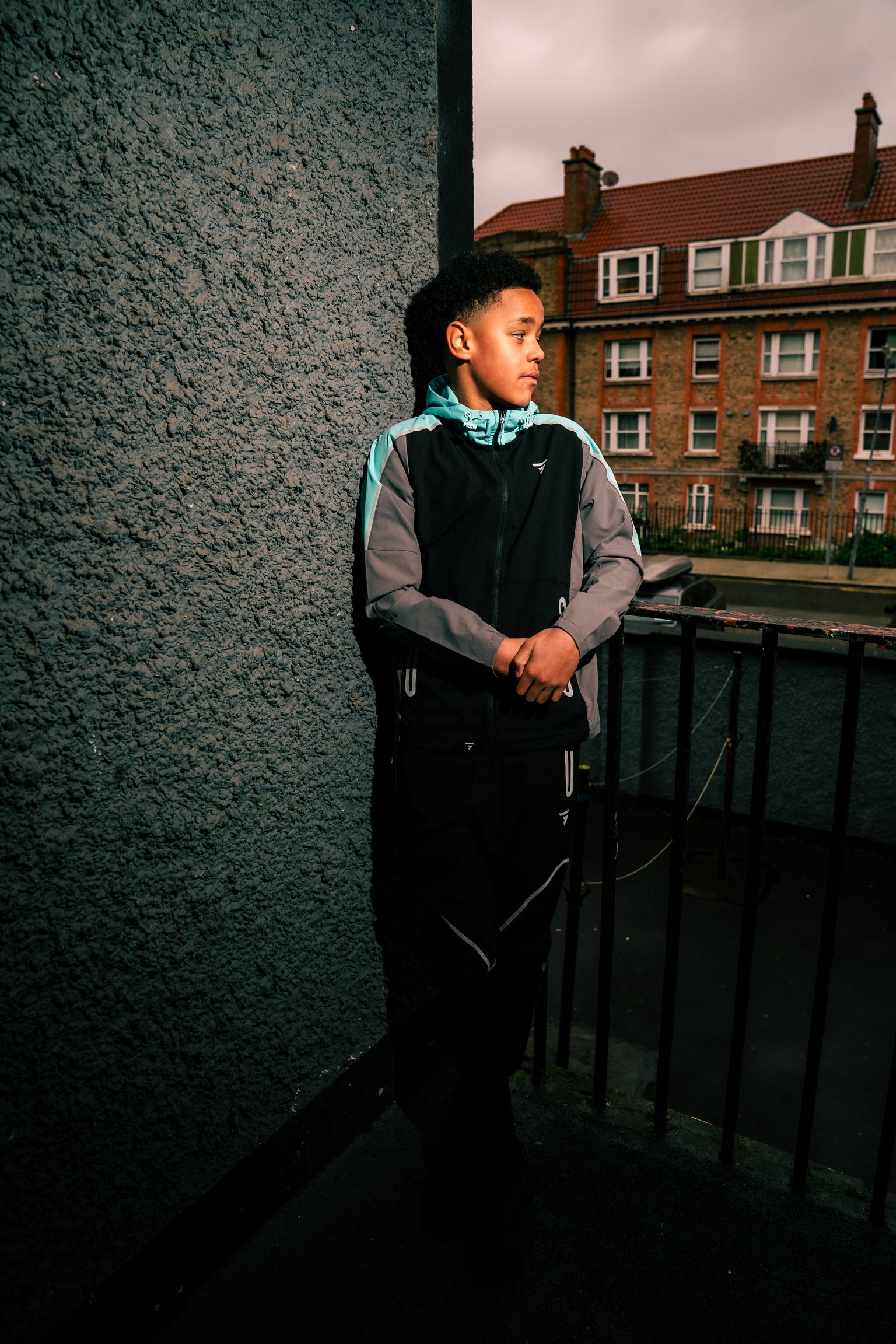 Junior Reflect Pant - Black/Slate Grey/Aqua