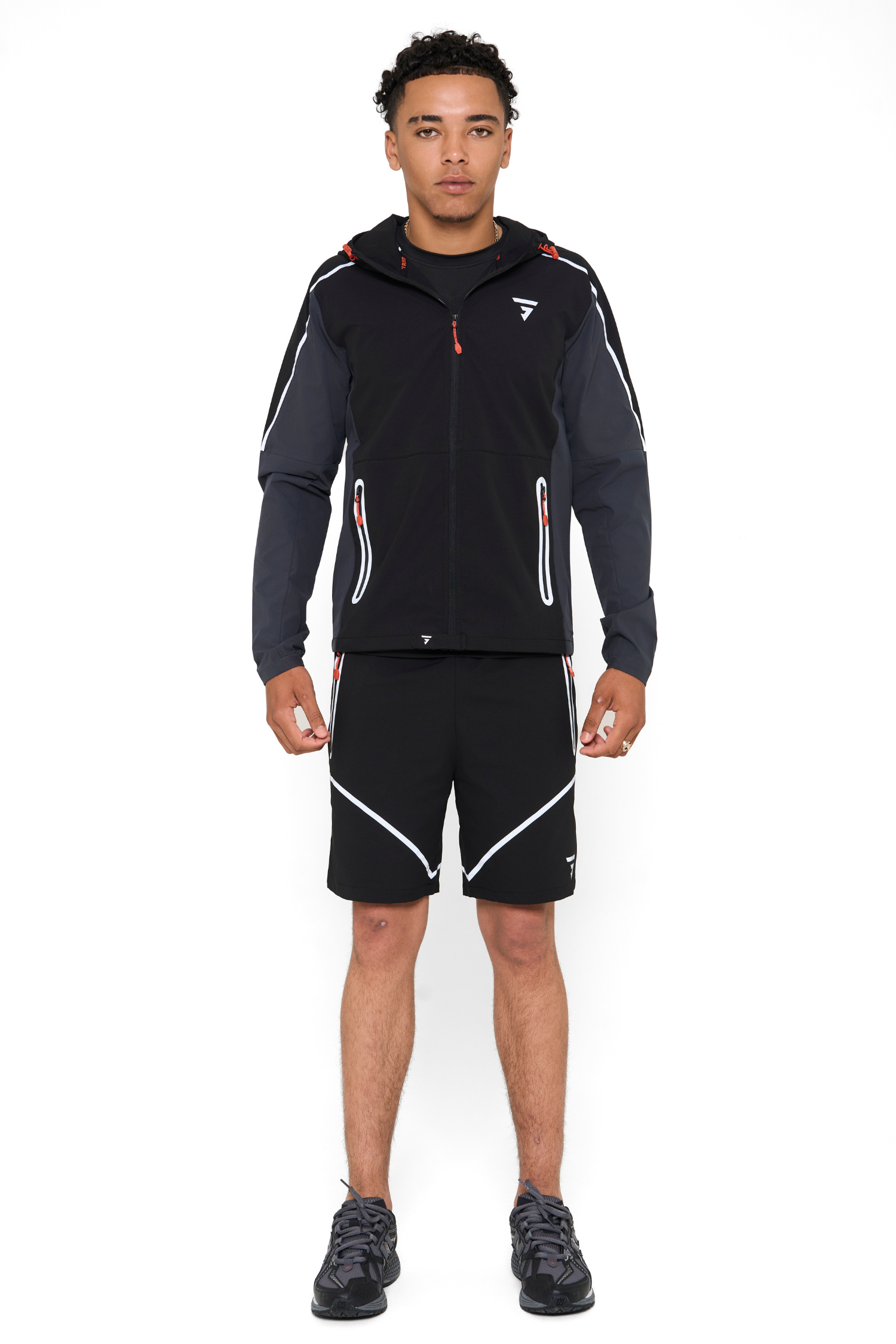 Reflect Jacket - Black/Asphalt/Red