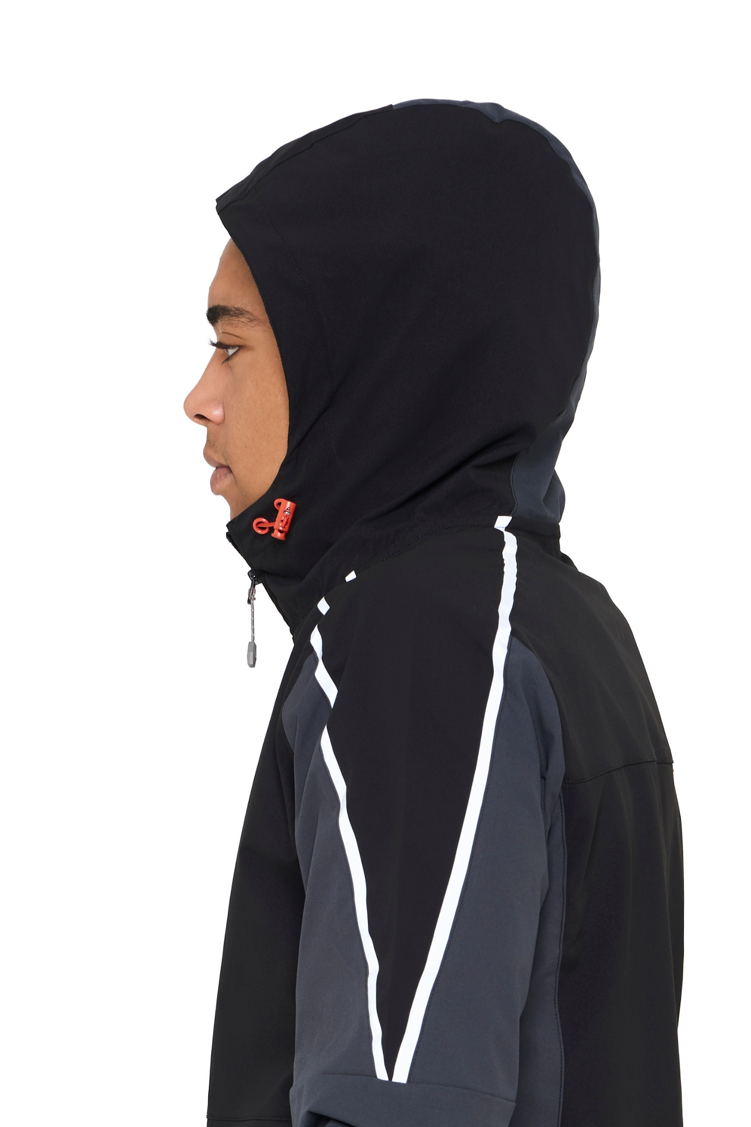 Reflect Jacket - Black/Asphalt/Red