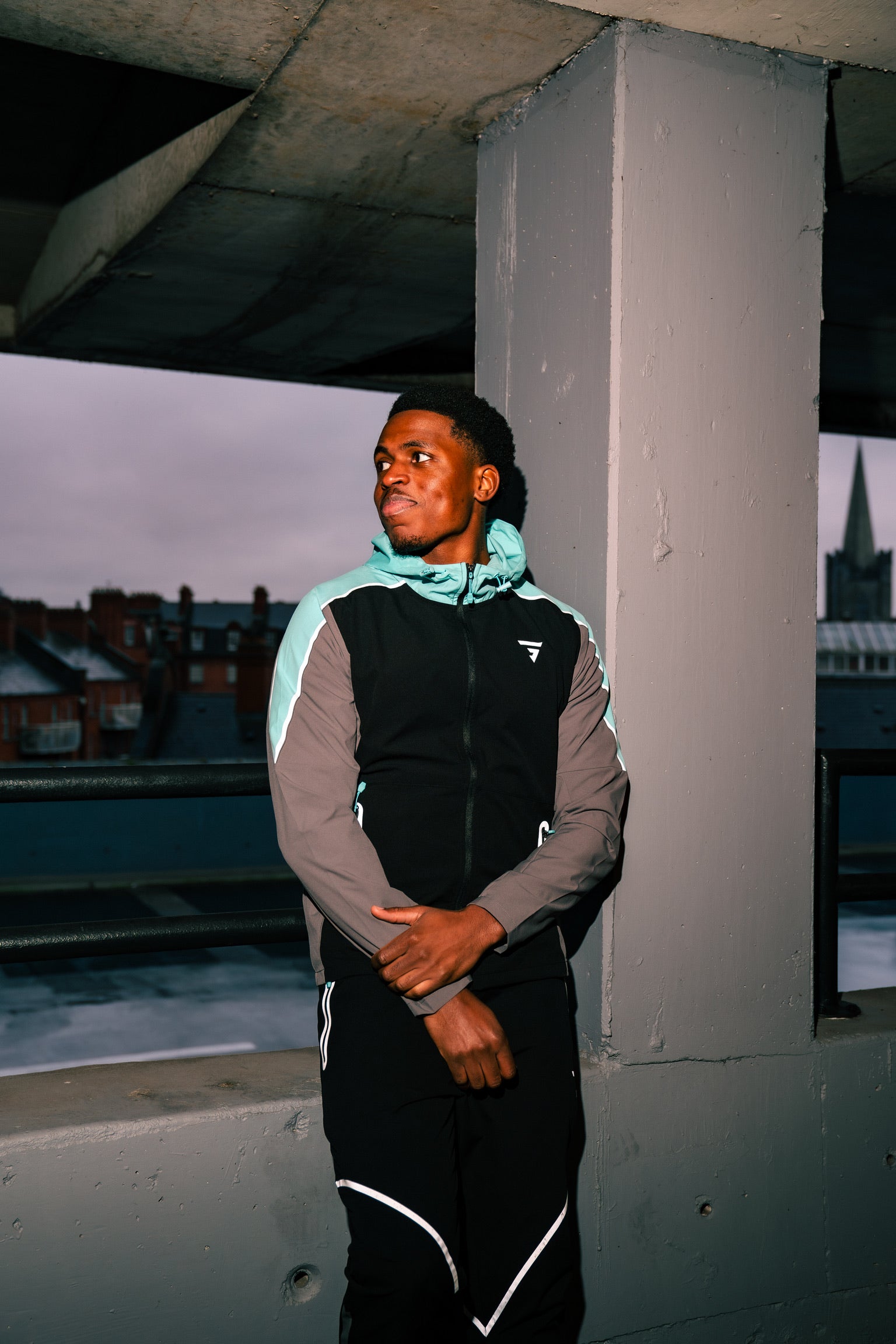 GRIID Reflect Pant - Black/Slate Grey/Aqua