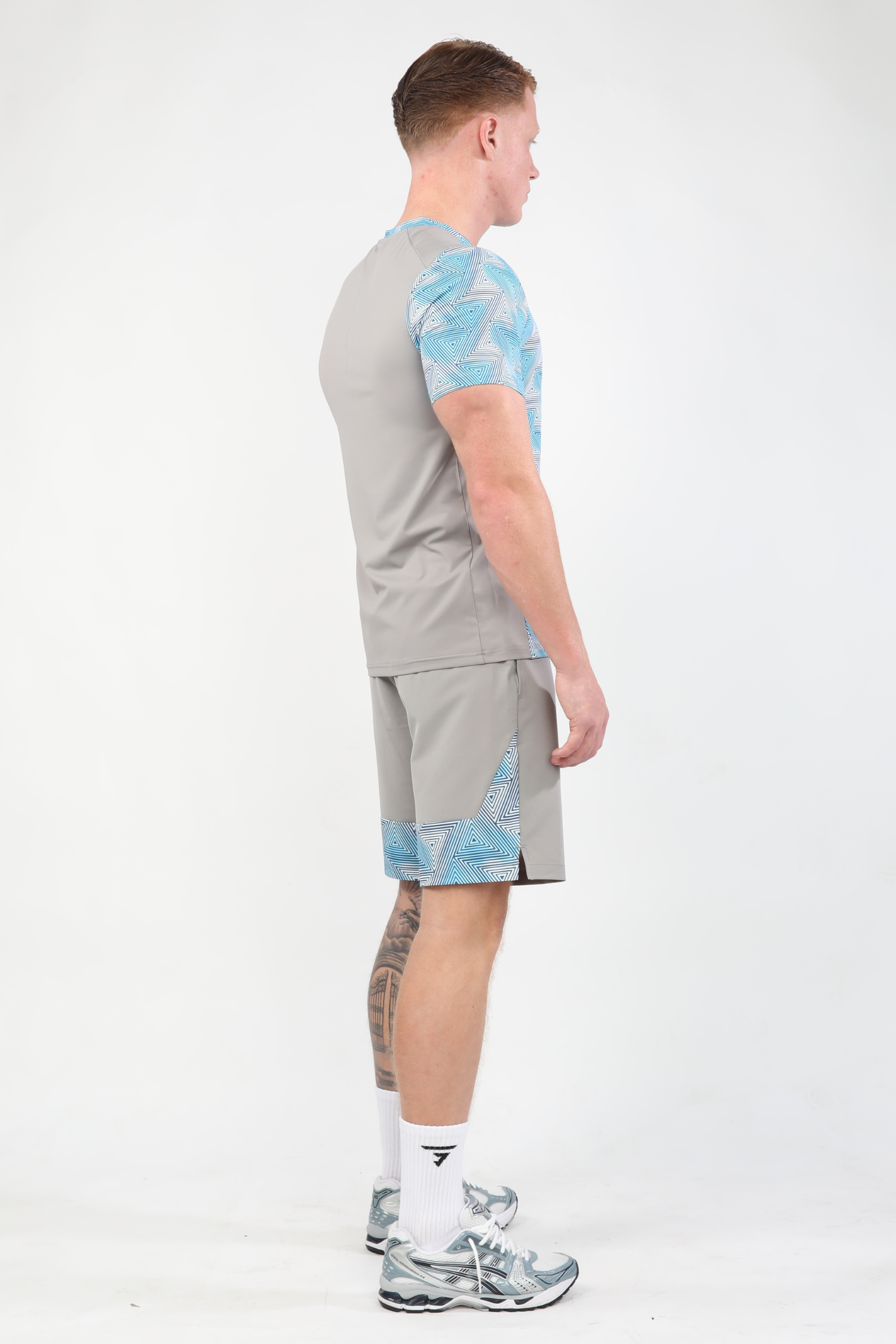Prism Tee - Platinum Grey/Blue