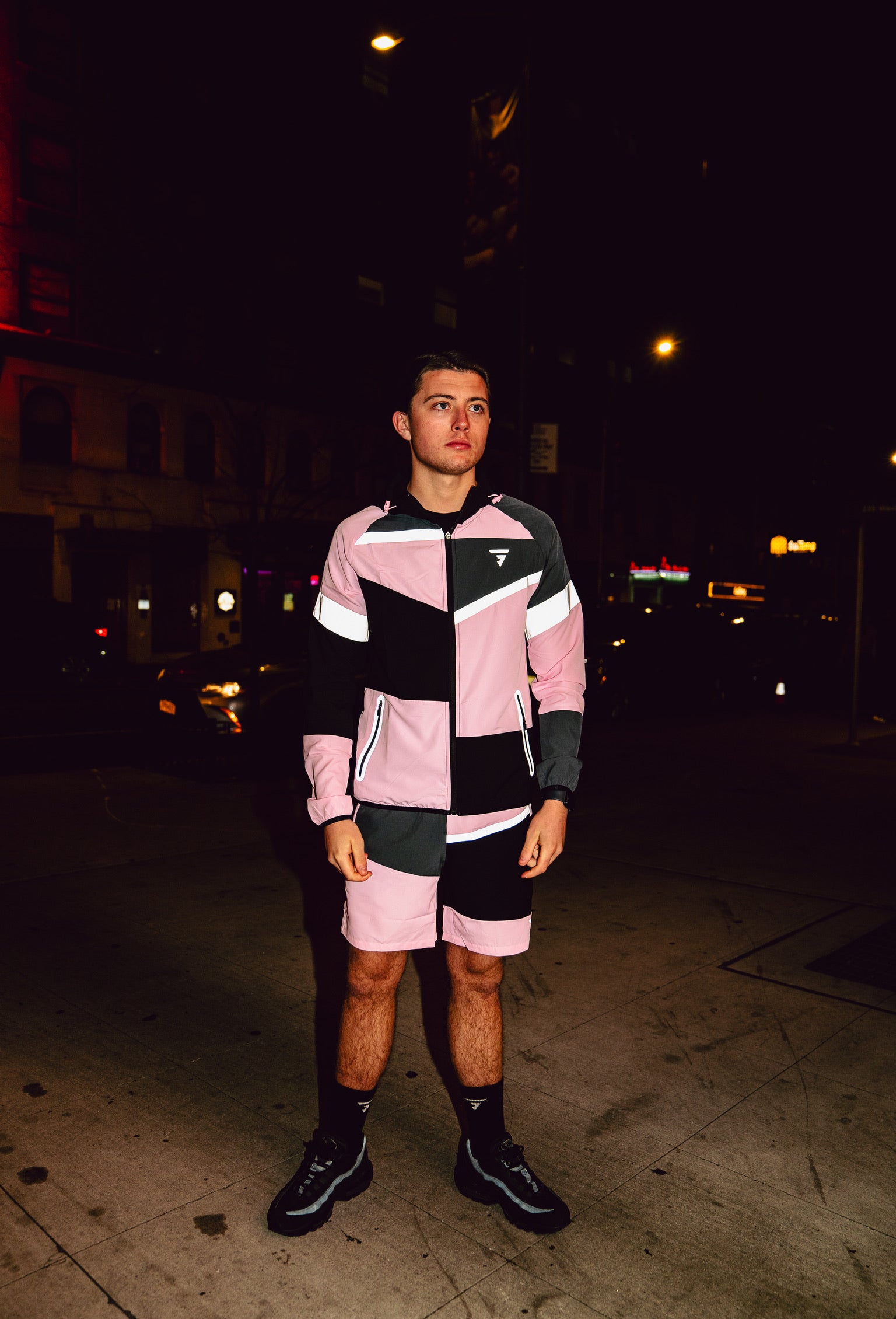 GRIID Panel Shorts - Black/Onyx/Pink