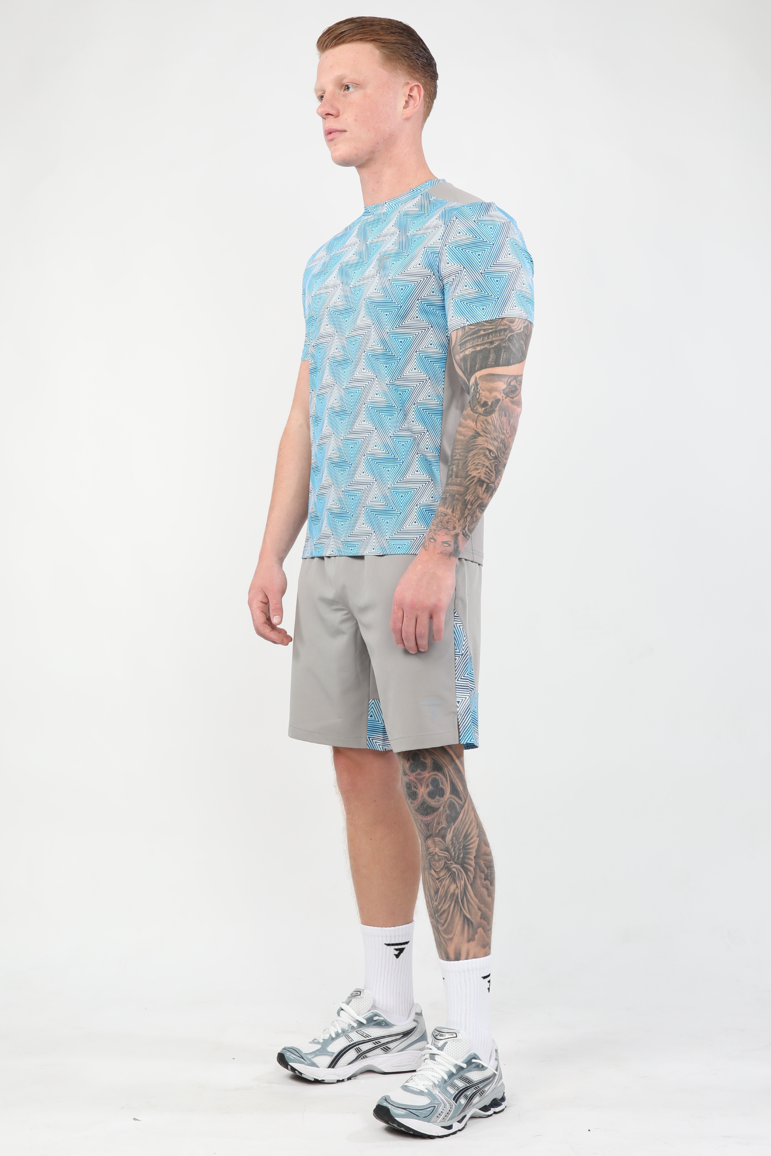 Prism Tee - Platinum Grey/Blue