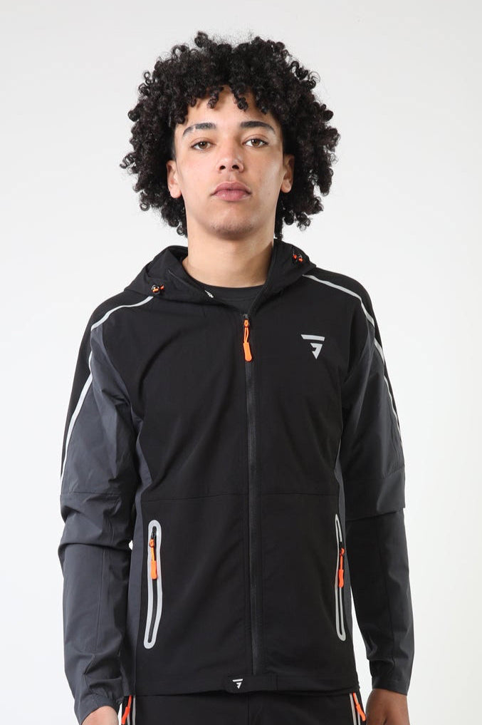 Reflect Jacket - Black/Charcoal/Orange