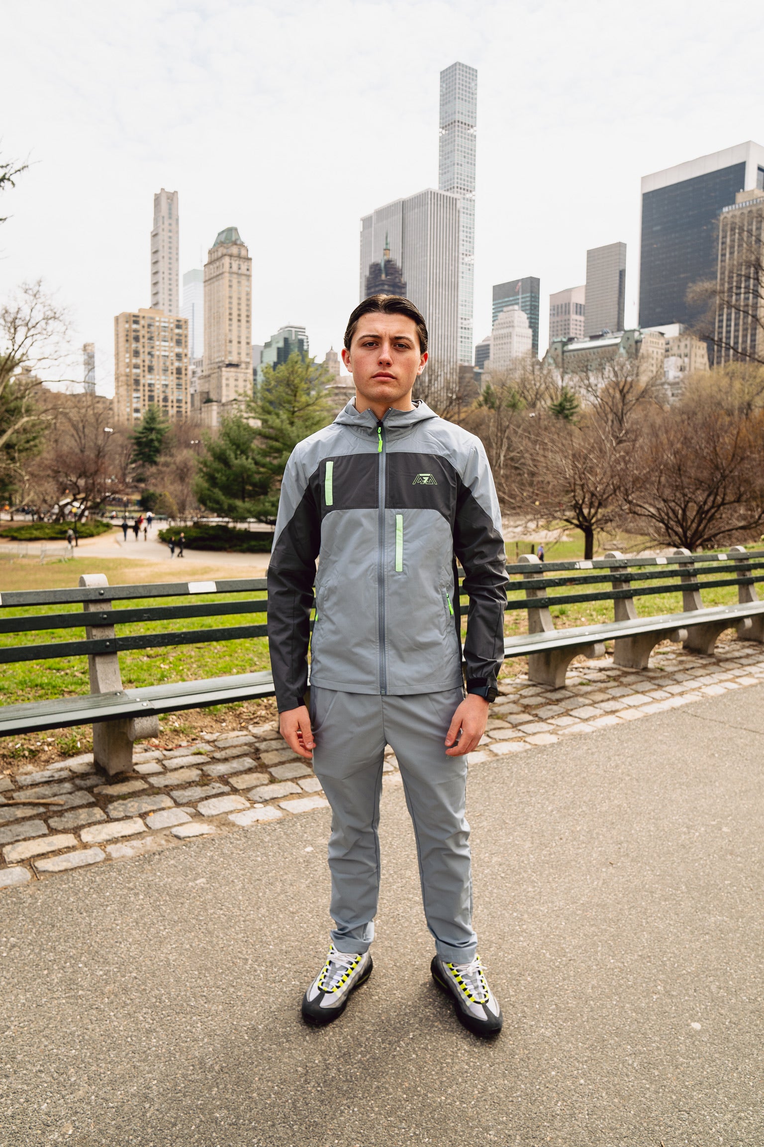 GRIID Ridge Jacket - Storm Grey/Charcoal/Surge Green