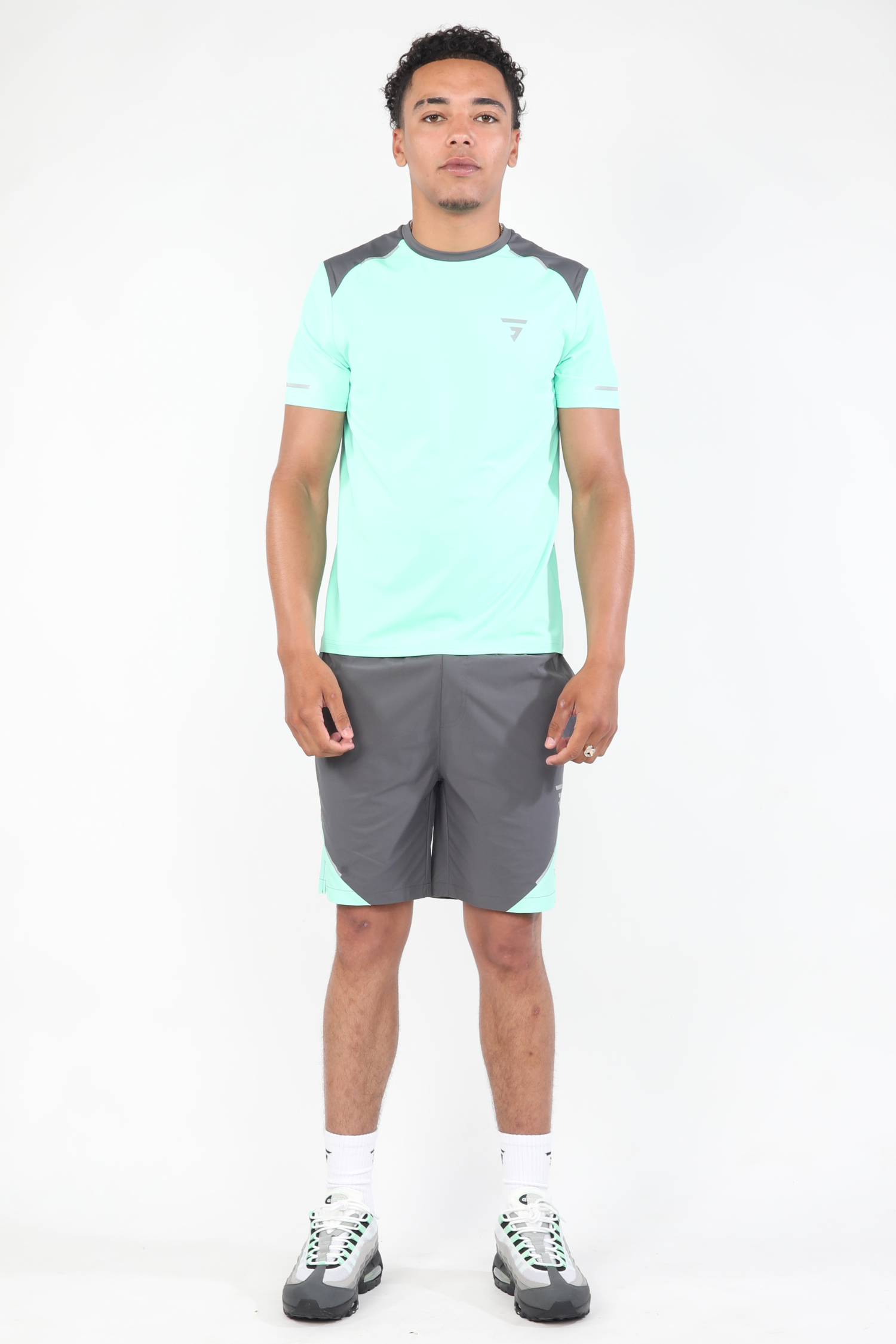 Fusion Tee - Mint/Grey