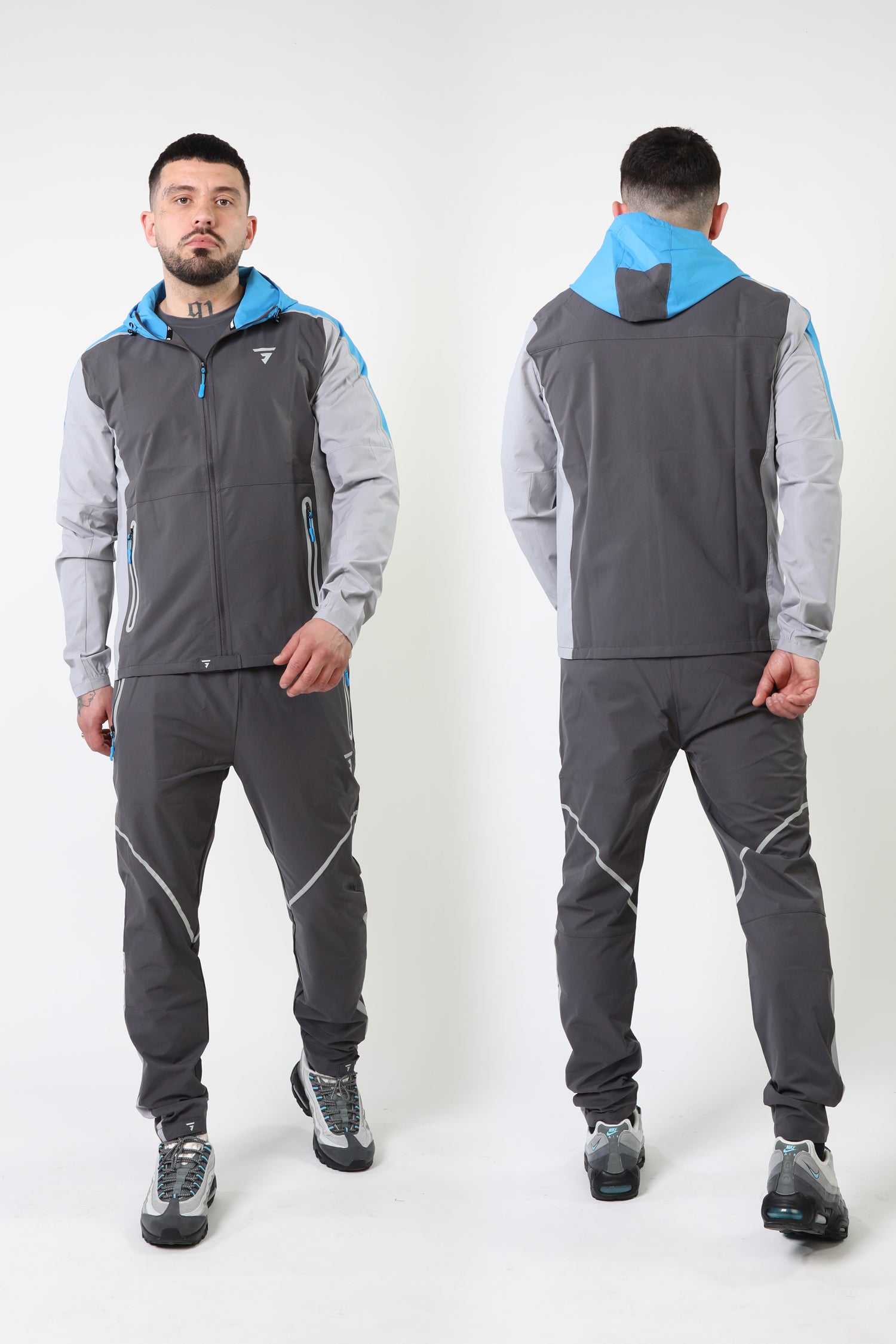 GRIID Reflect Jacket - Dark Grey/Light Grey/Blue