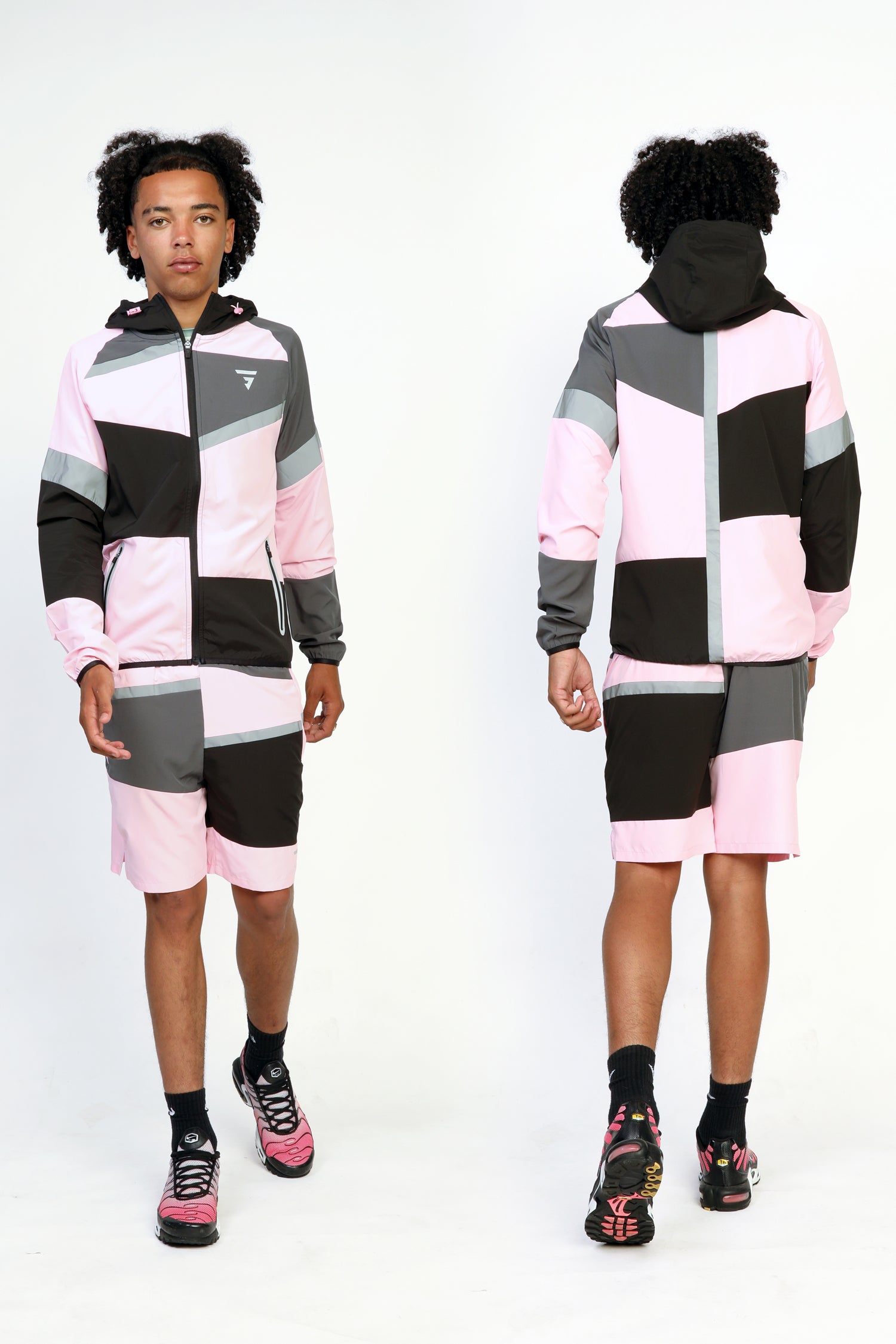 GRIID Panel Jacket - Black/Onyx/Pink