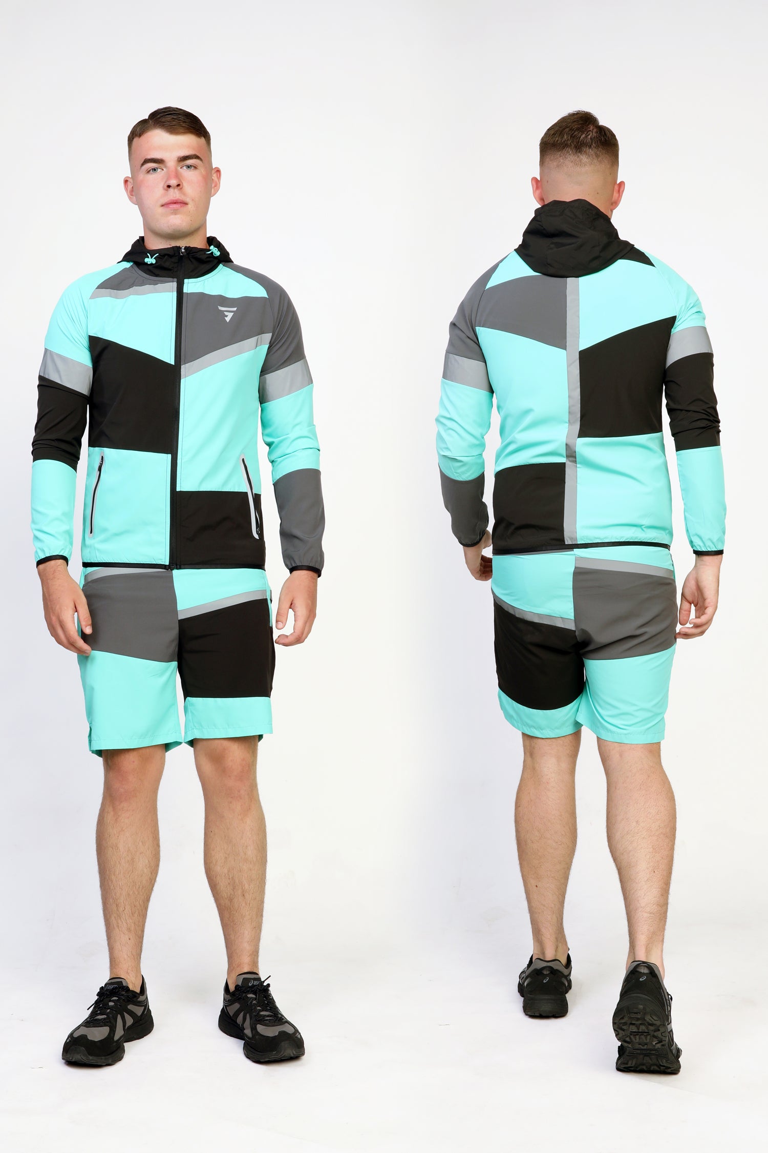 GRIID Panel Jacket - Black/Onyx/Mint