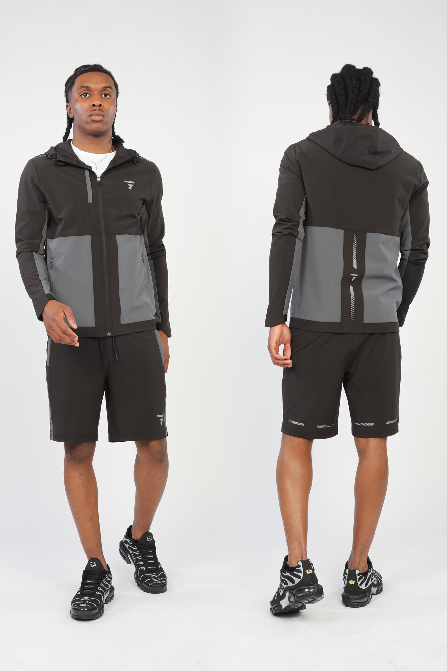 Body Block Jacket - Black/Steel