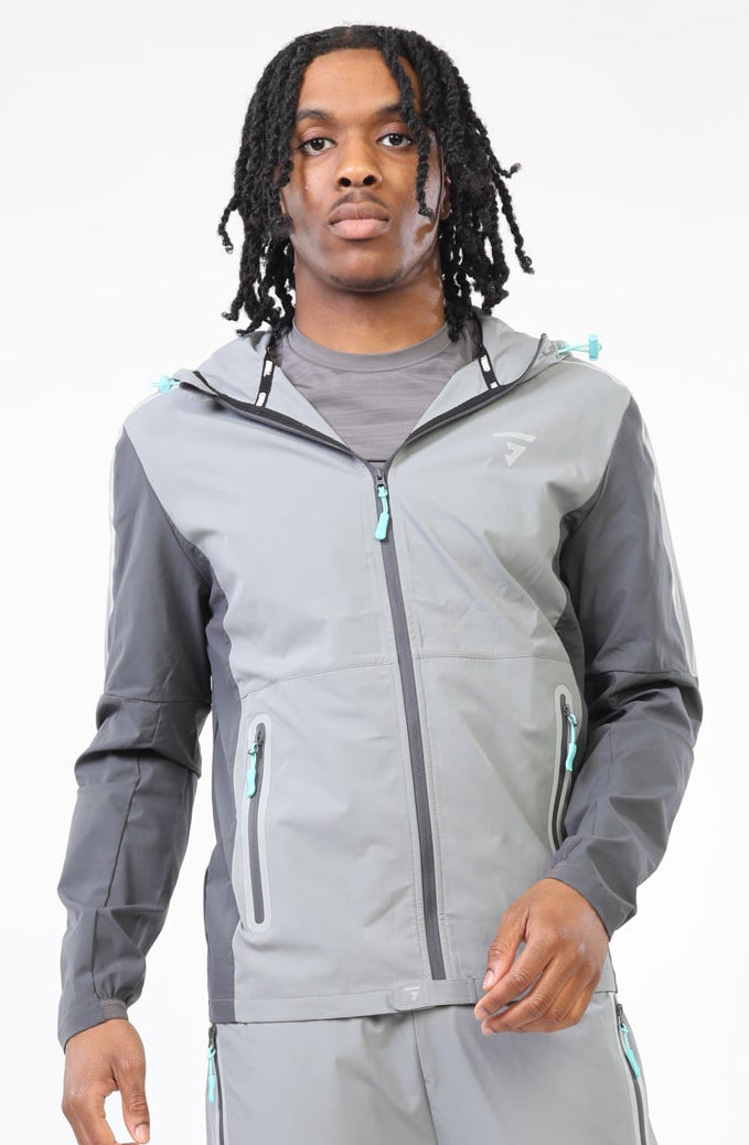 Reflect Jacket - Light Grey/Dark Grey/Aqua Blue
