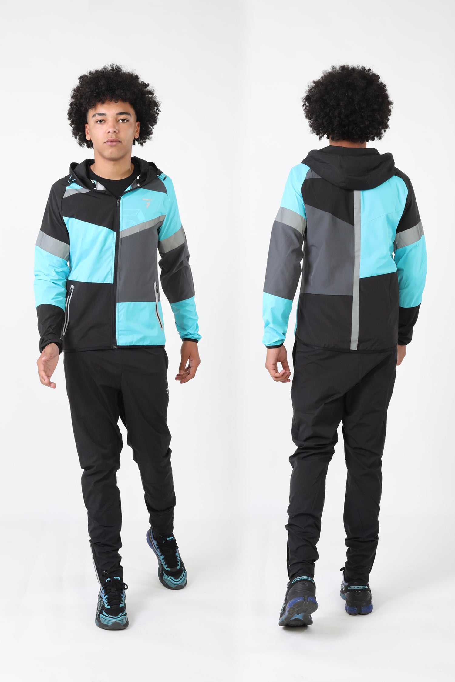 GRIID Panel Jacket - Black/Onyx/Blue