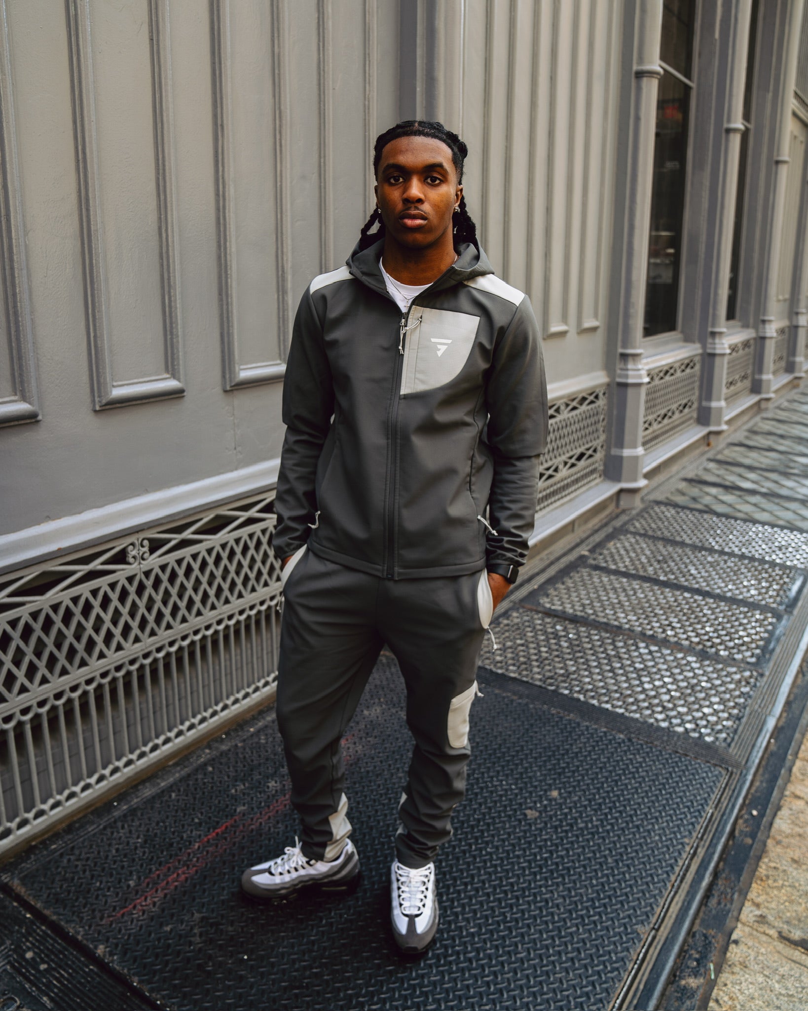 GRIID Aero Pant - Mid Grey/Light Grey