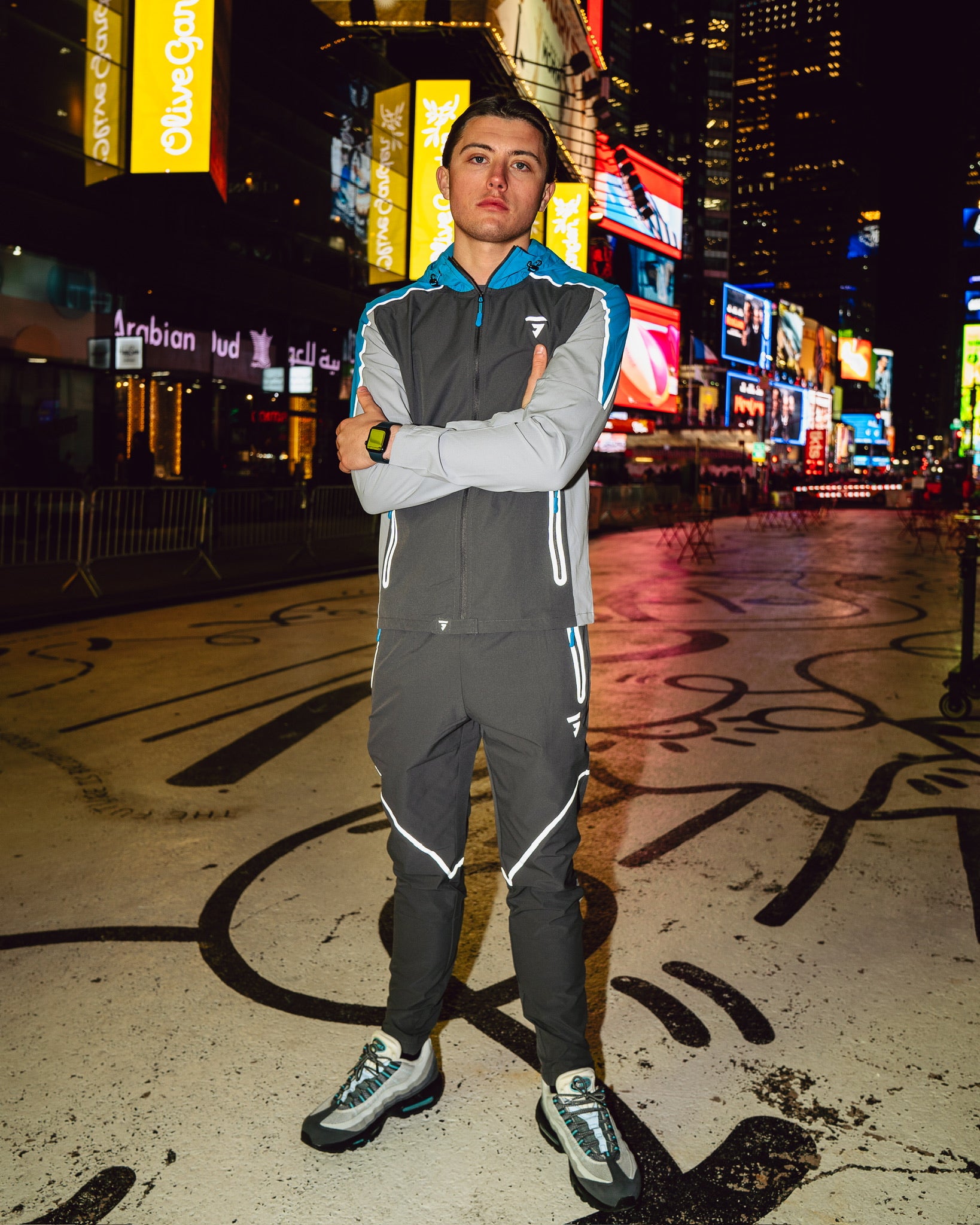 GRIID Reflect Pant - Dark Grey/Light Grey/Blue