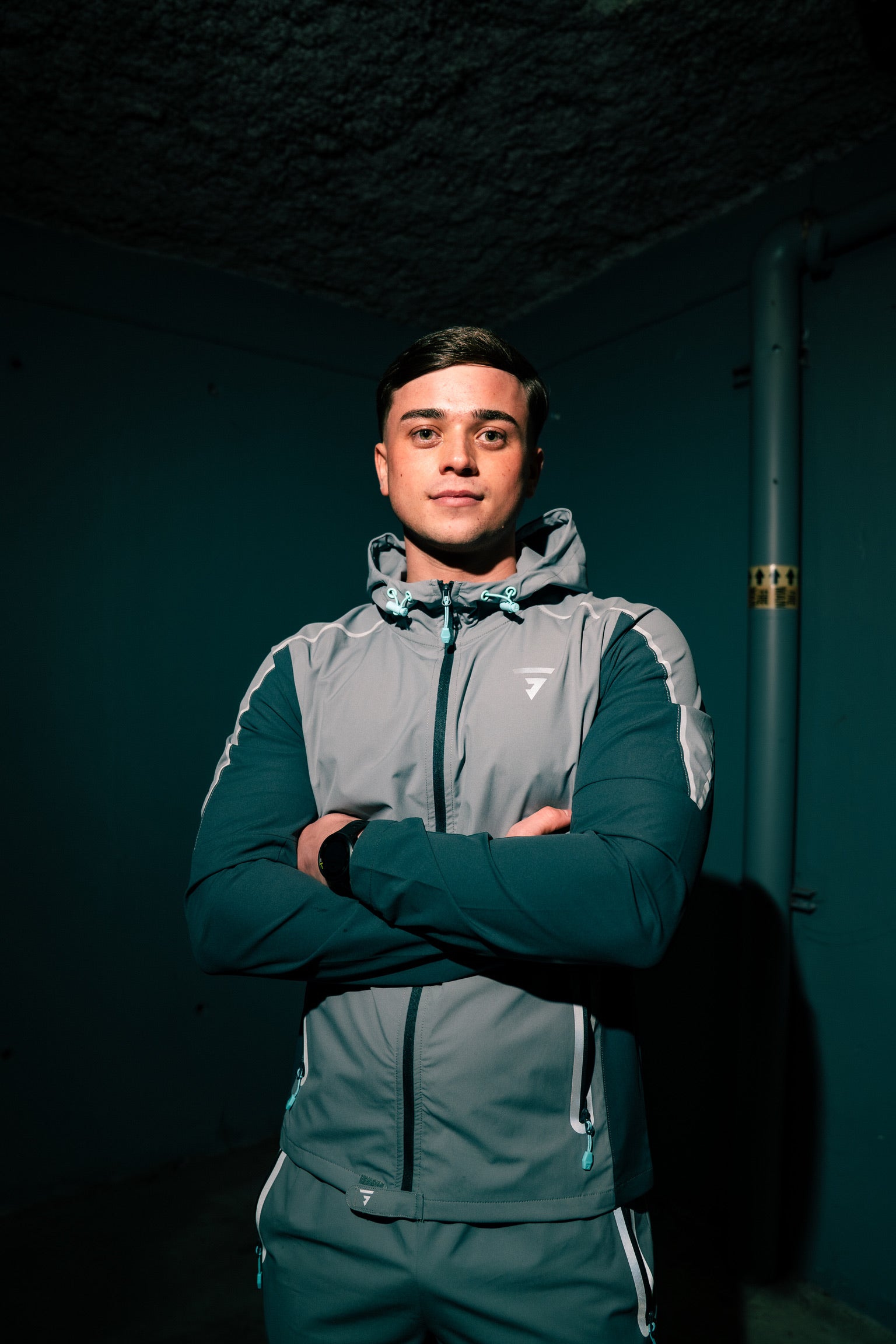 Reflect Jacket - Light Grey/Dark Grey/Aqua Blue