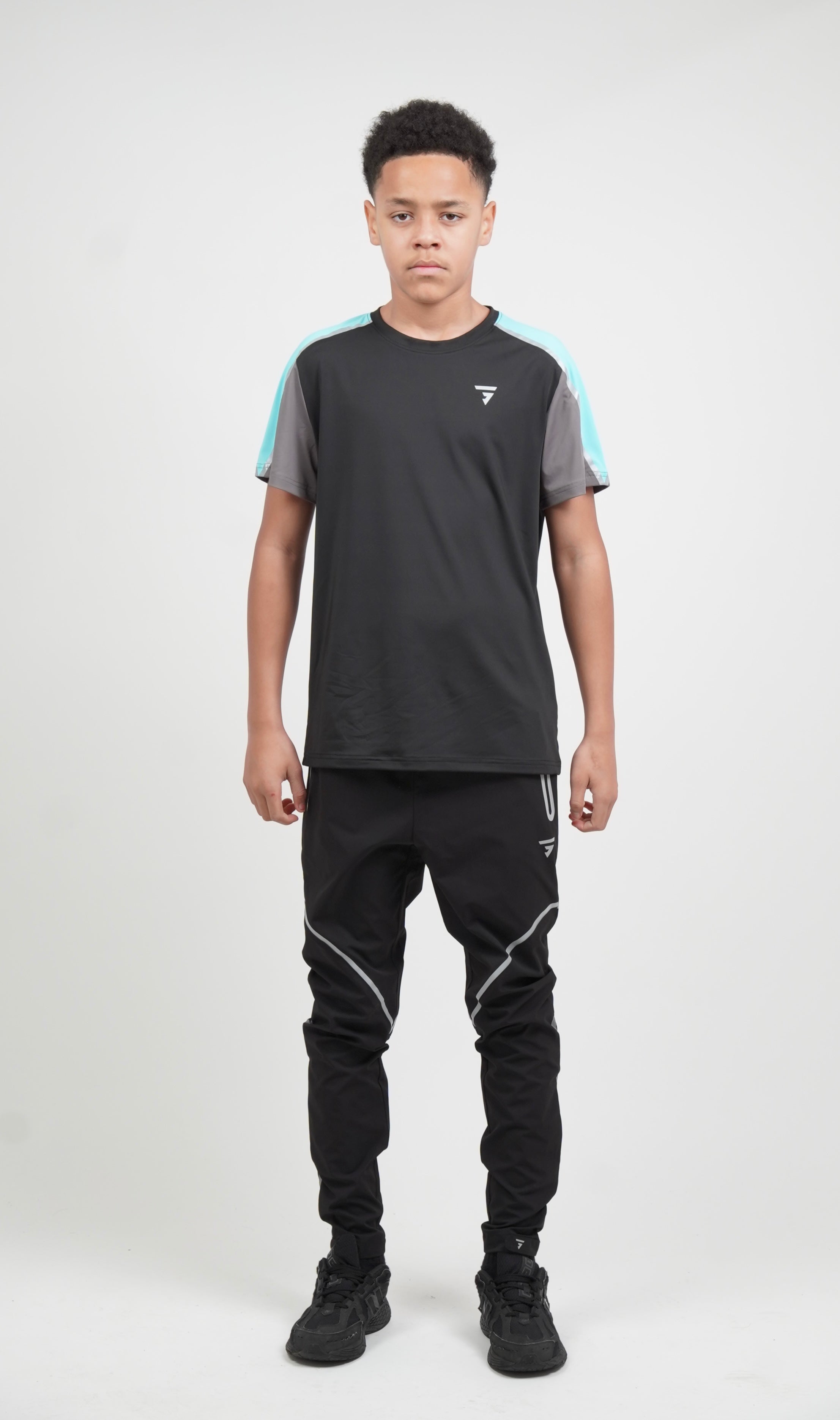 Junior Reflect Pant - Black/Slate Grey/Aqua
