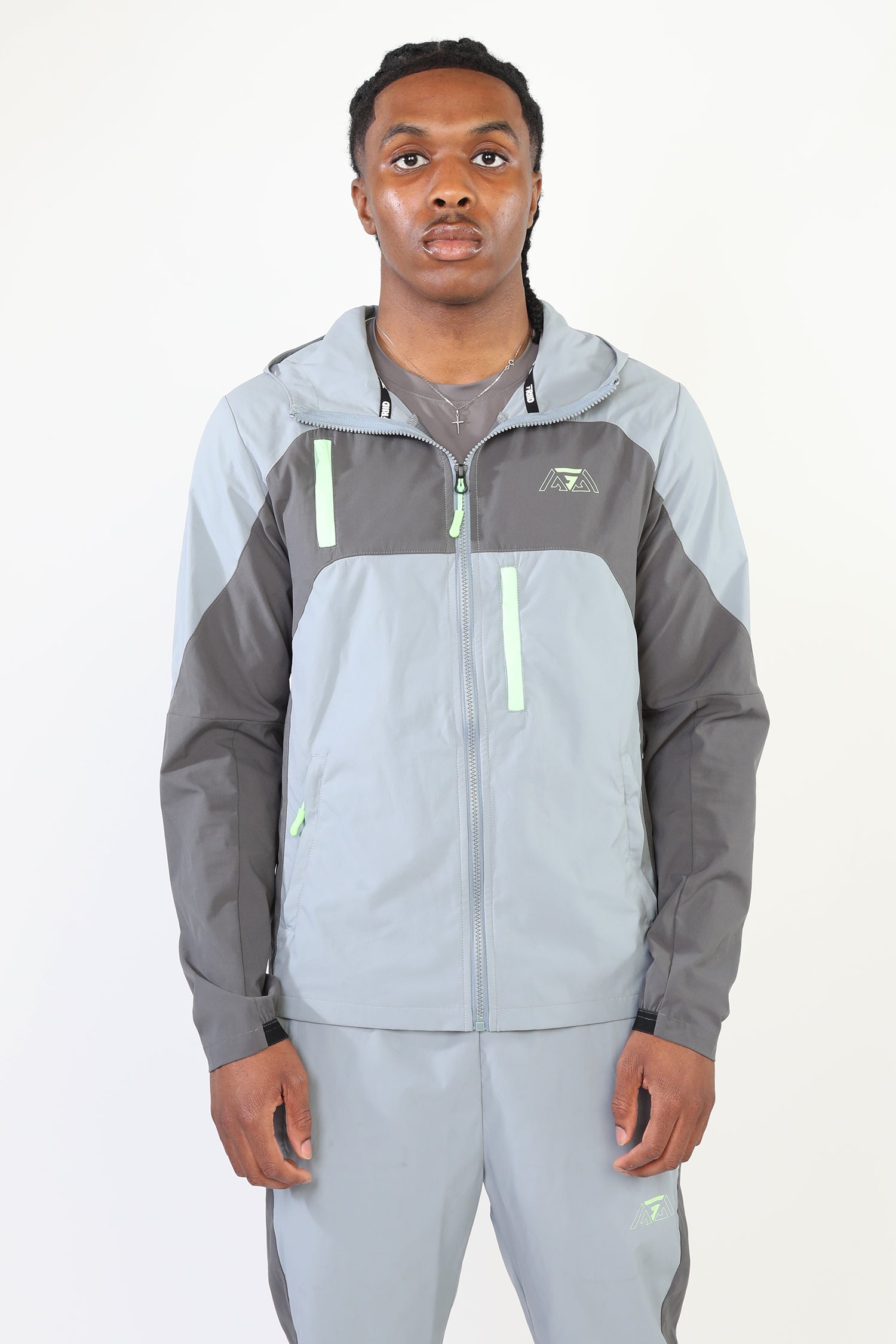 GRIID Ridge Jacket - Storm Grey/Charcoal/Surge Green