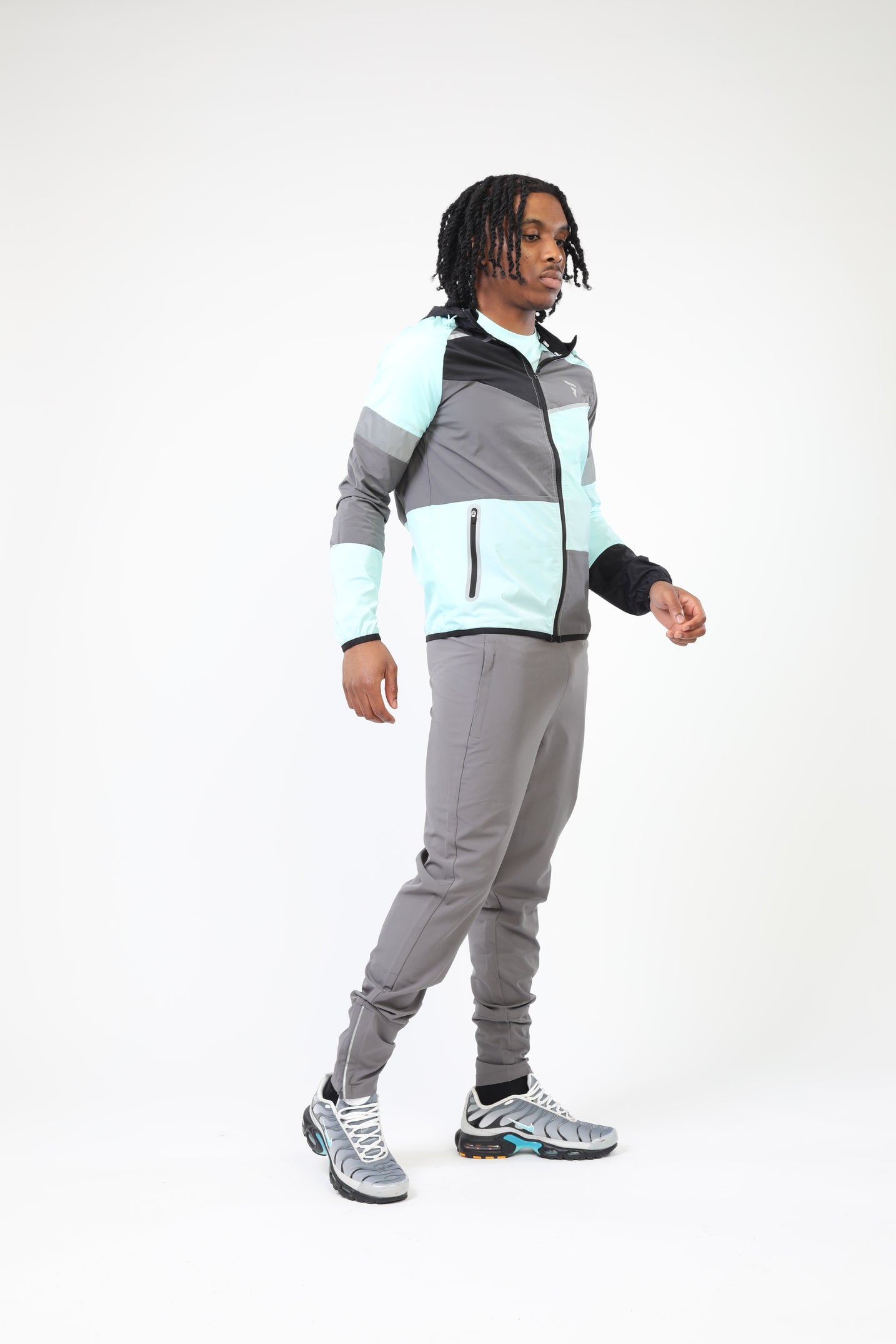 GRIID Panel Jacket - Black/Onyx/Aqua