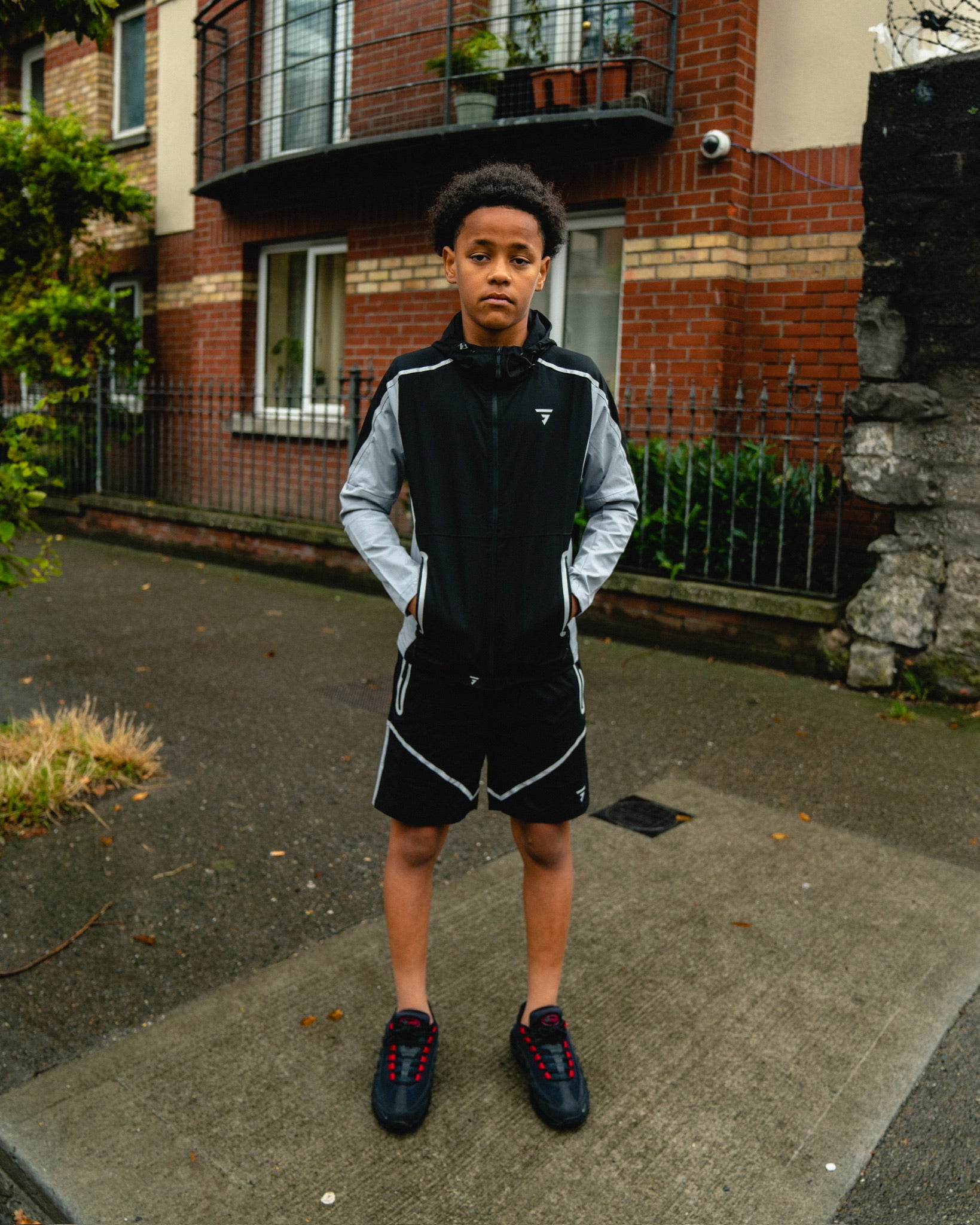 Junior Reflect Shorts - Black/Grey