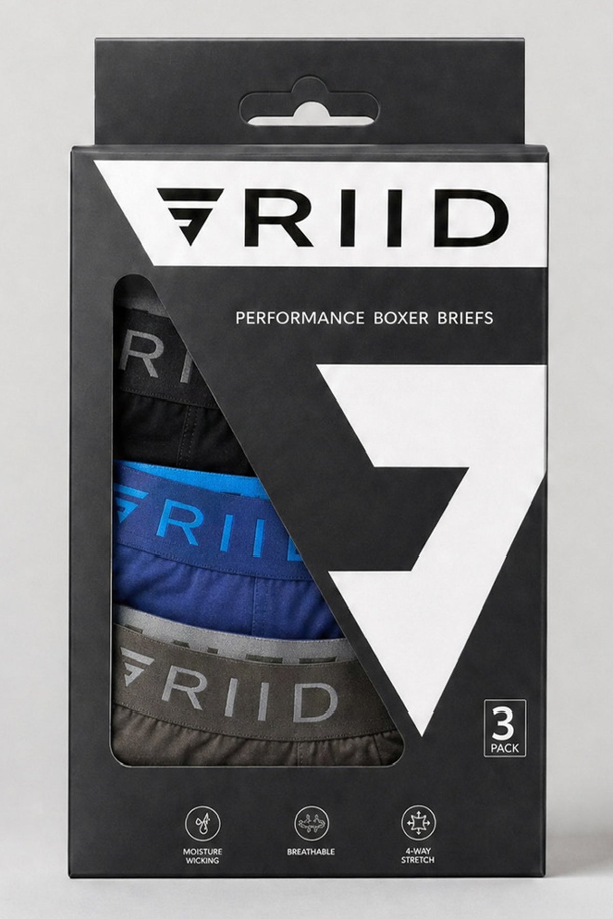 3 Pack Performance Boxer - Mixed
