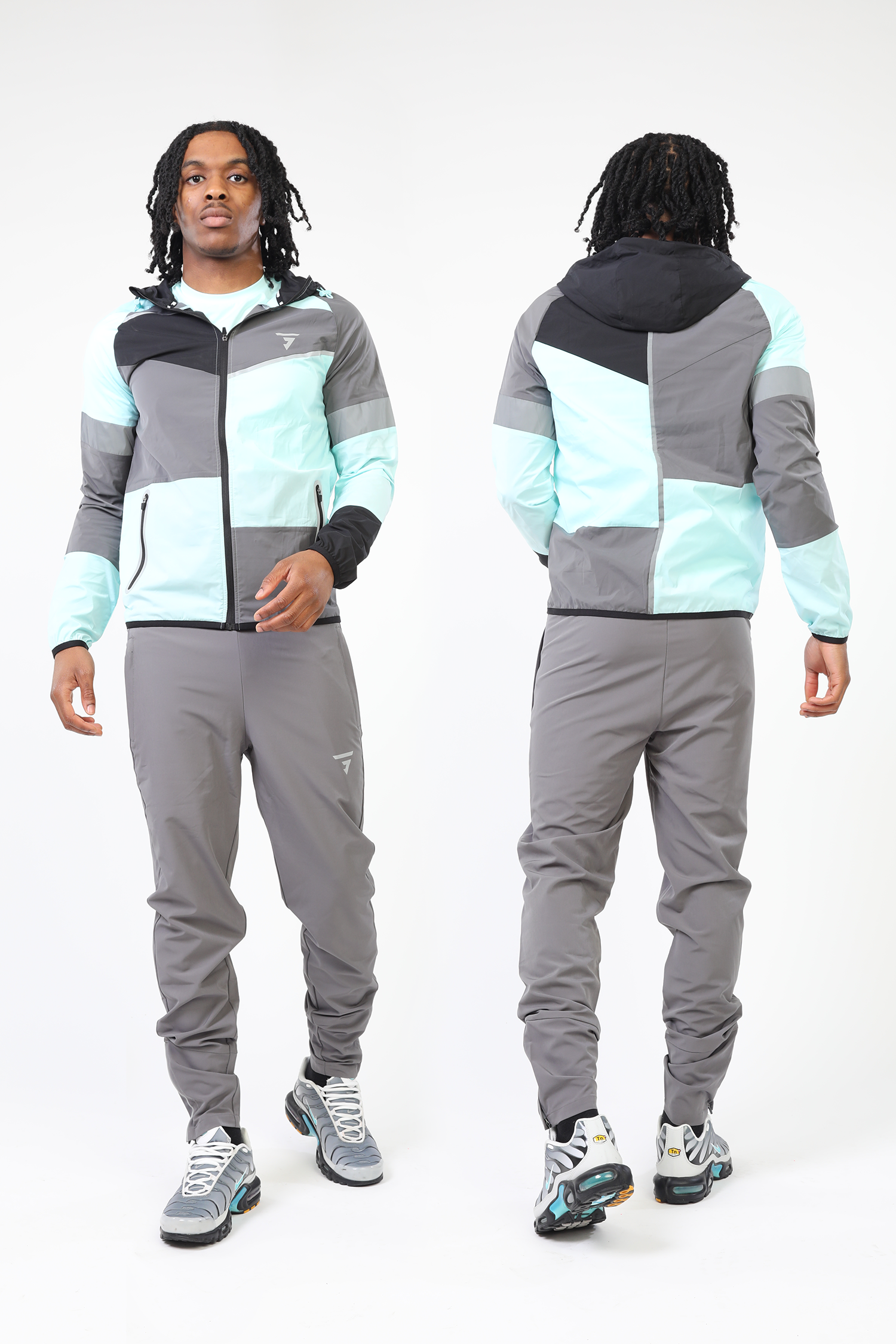 GRIID Panel Jacket - Black/Onyx/Aqua