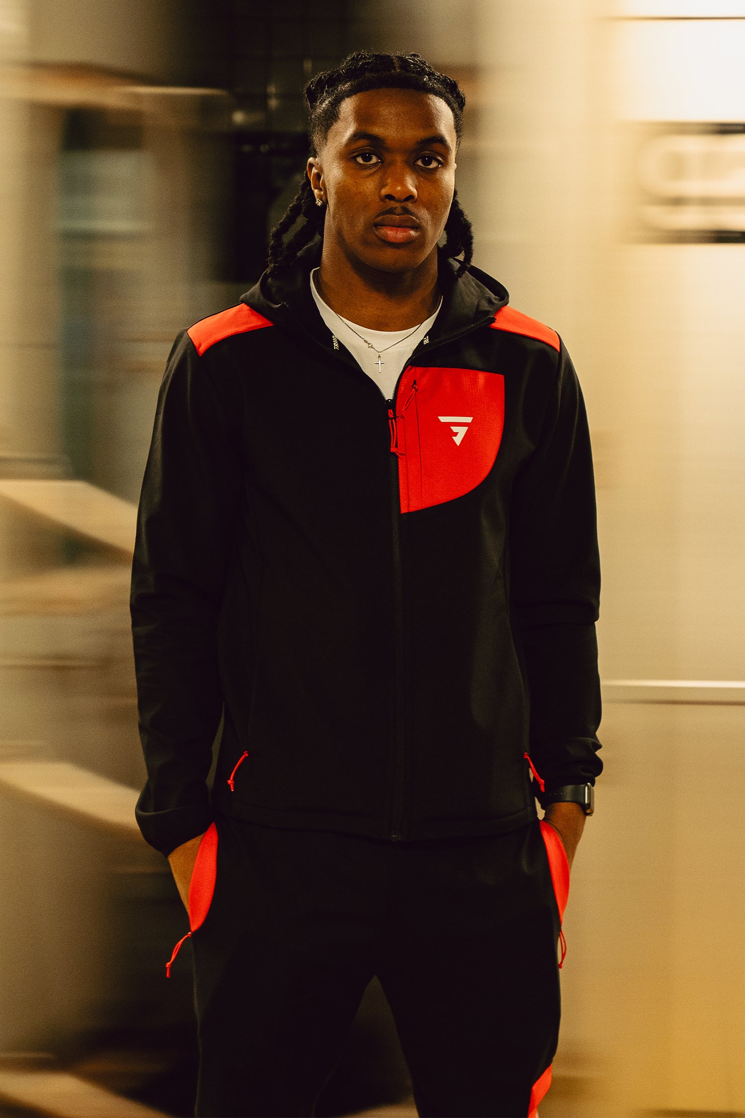 GRIID Aero Jacket - Black/Red