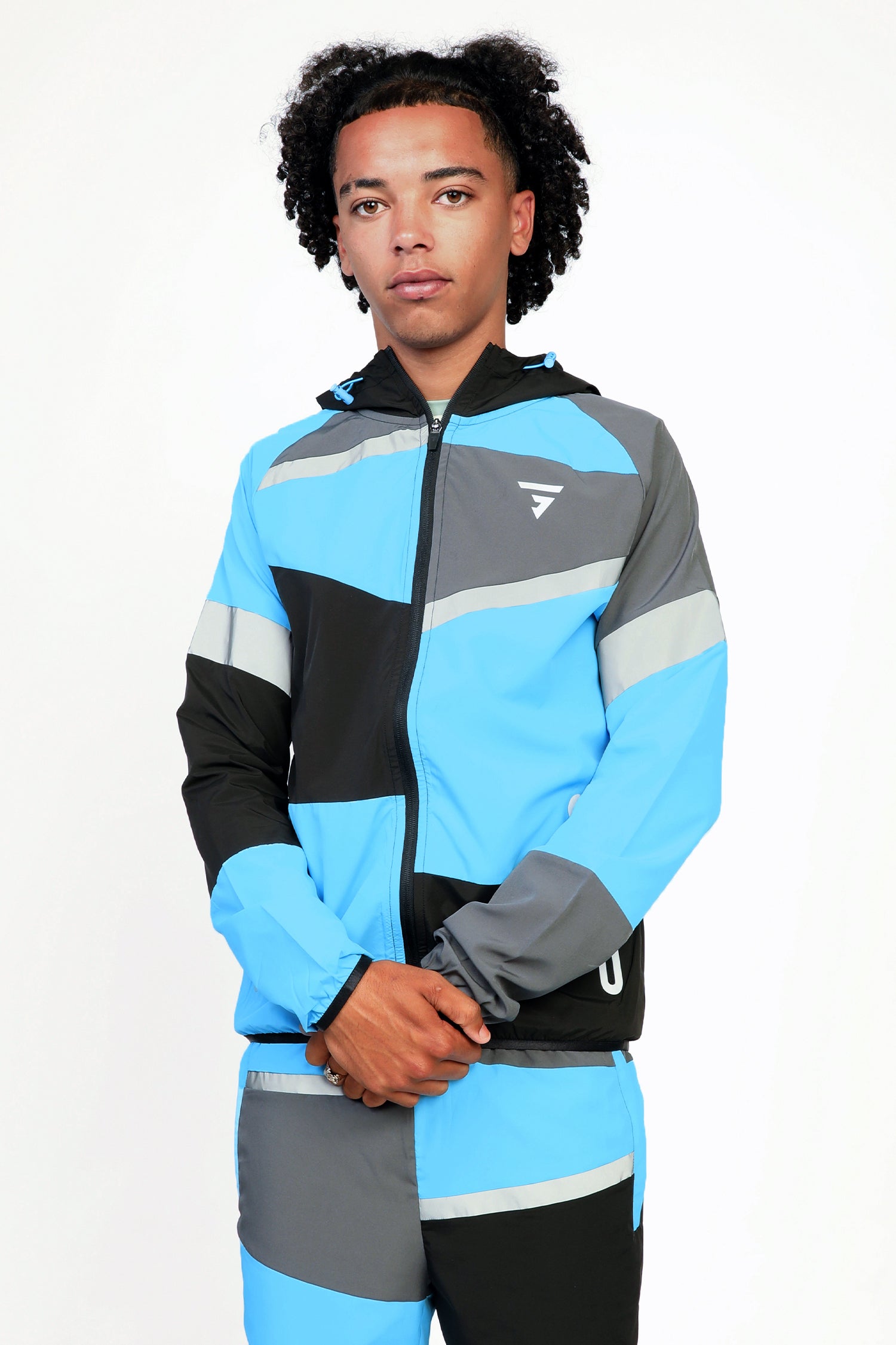 GRIID Panel Jacket - Black/Onyx/Blue