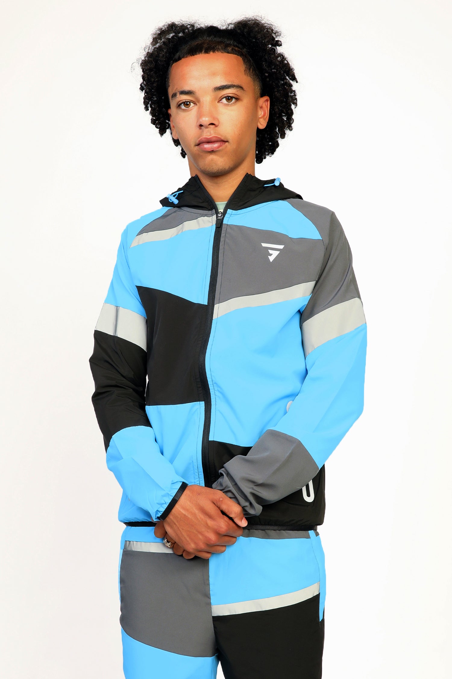 GRIID Panel Jacket - Black/Onyx/Blue