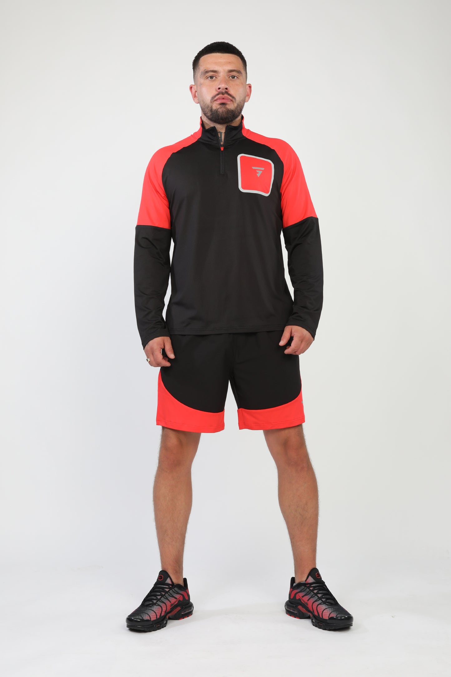 Glide Shorts - Black/Red