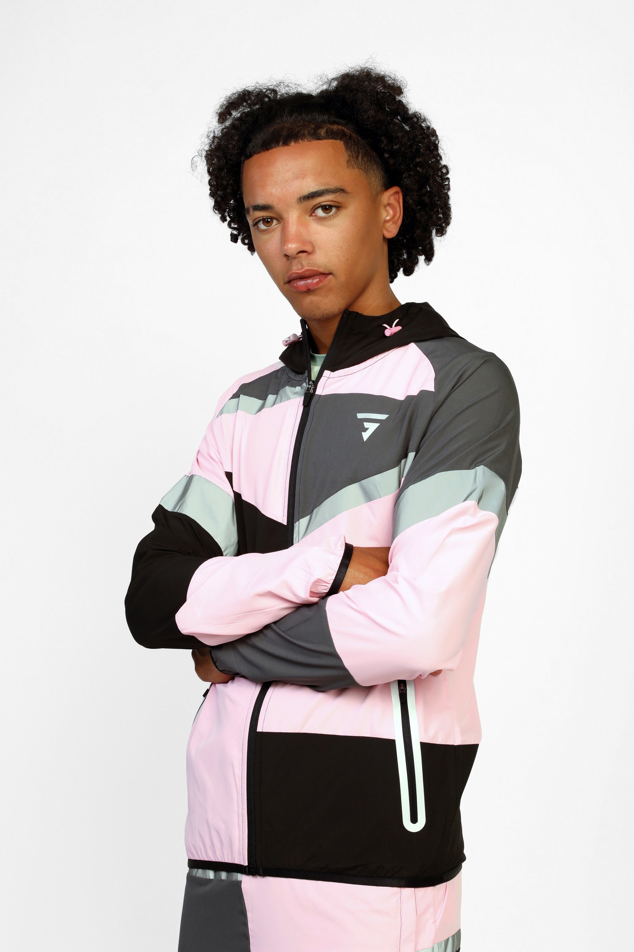GRIID Panel Jacket - Black/Onyx/Pink